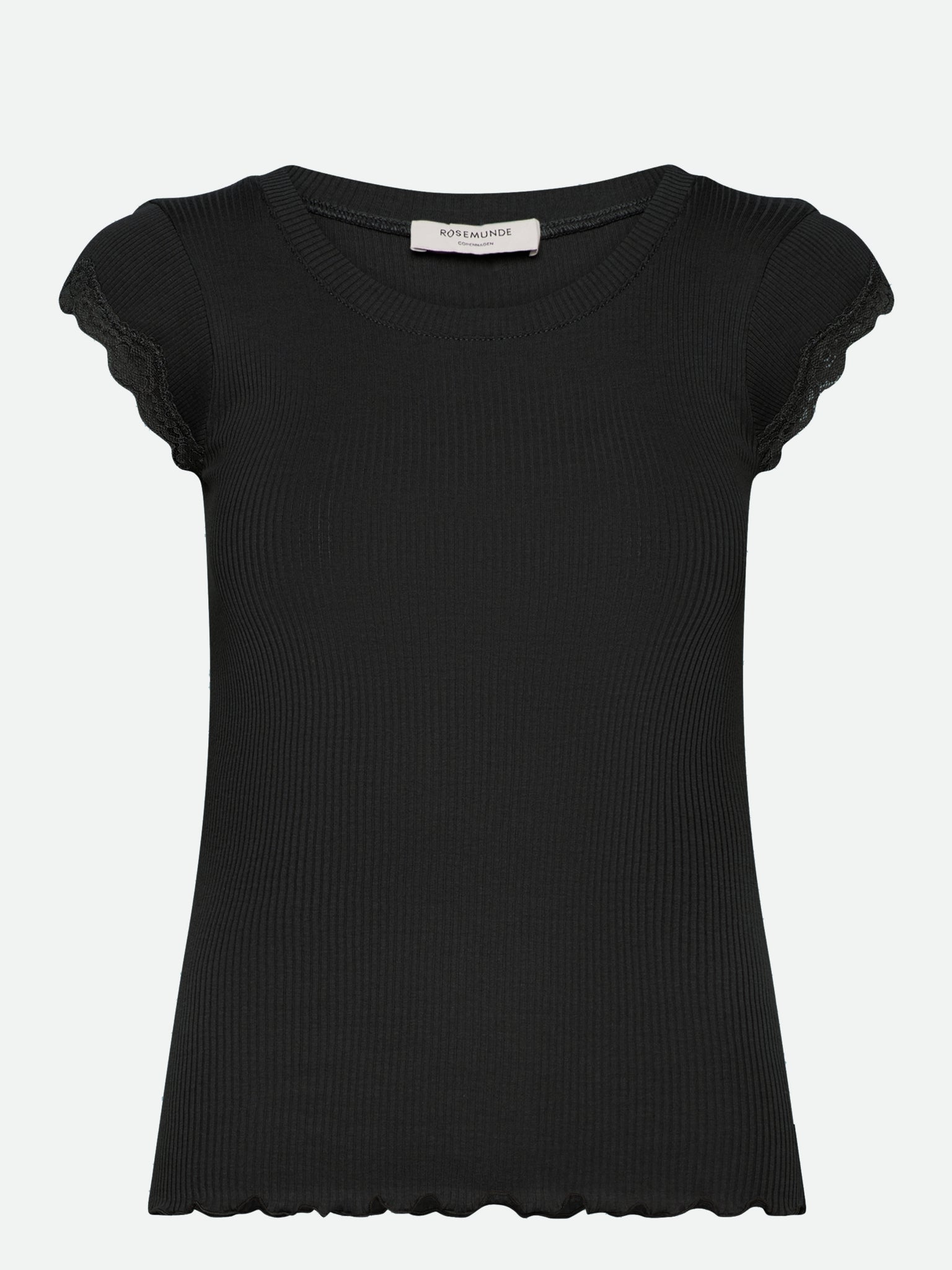 RWBaybay SS Lace T-shirt T-SHIRT SS Rosemunde Woman XS black