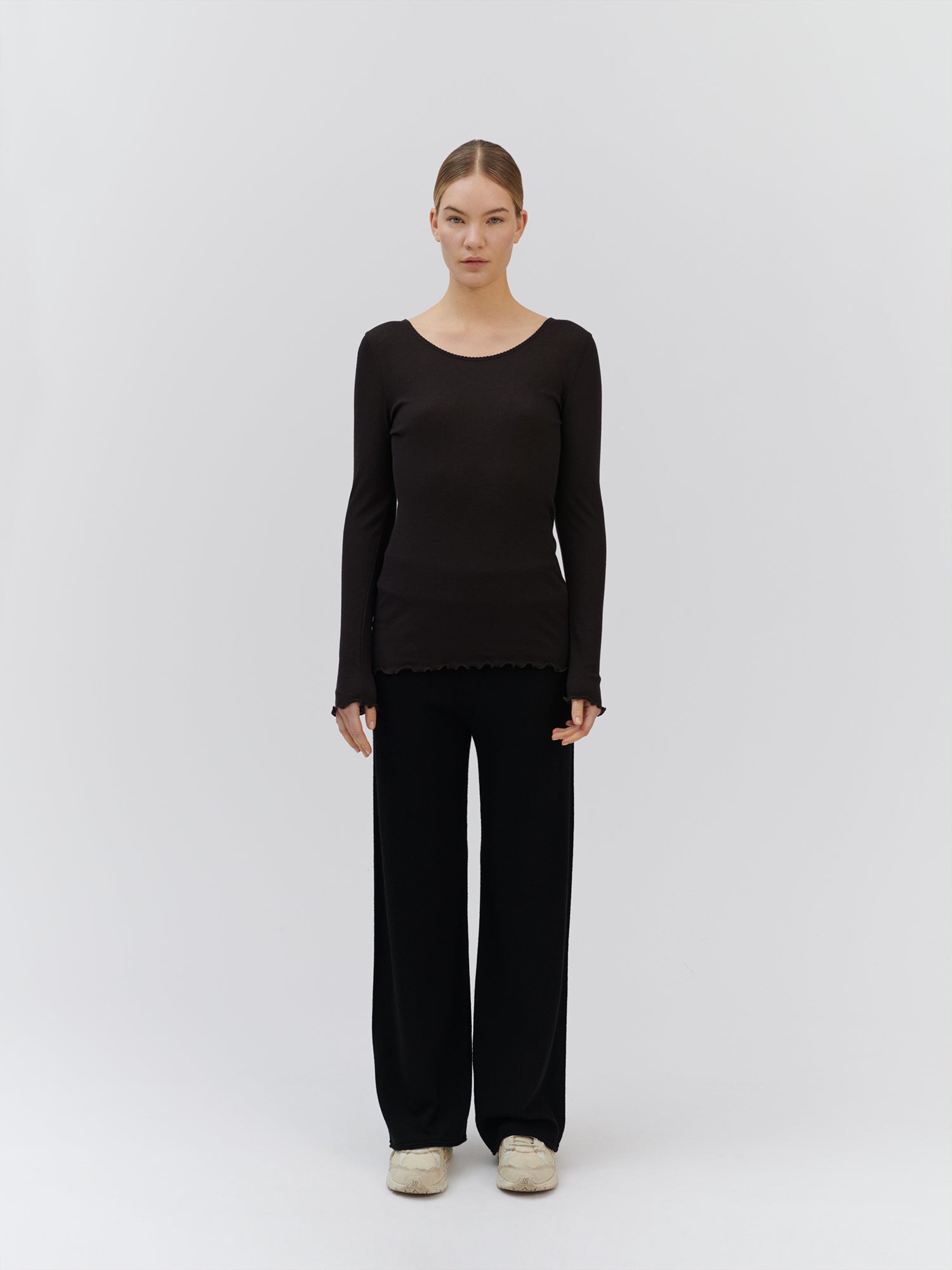 RWBurlington Wool LS O-neck T-shirt T-shirt Rosemunde Woman