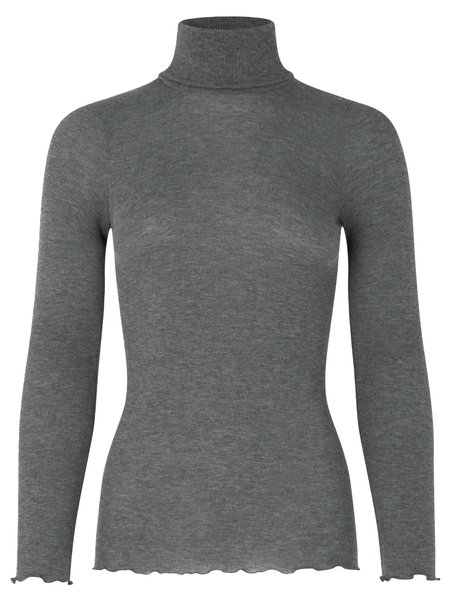 Silk t-shirt w/ roller neck T-shirt Rosemunde Woman XS magnet