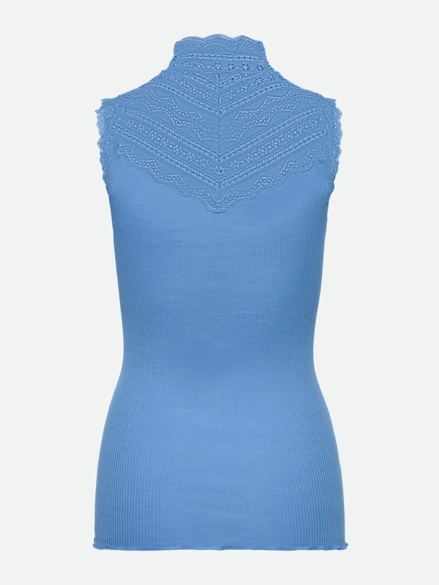 RWBenita Silk SL Turtleneck Lace Top TOP Rosemunde Woman