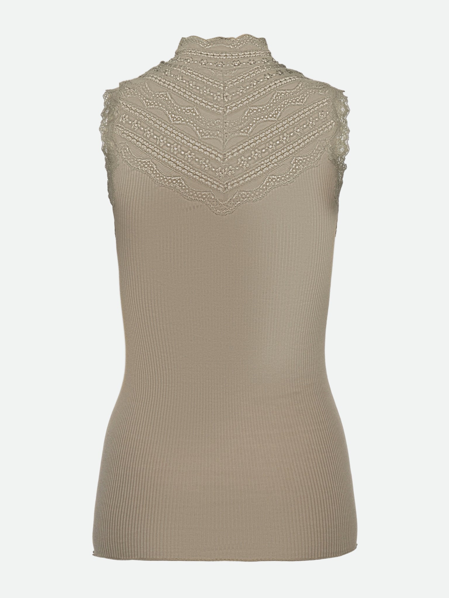 RWBenita Silk SL Turtleneck Lace Top TOP Rosemunde Woman