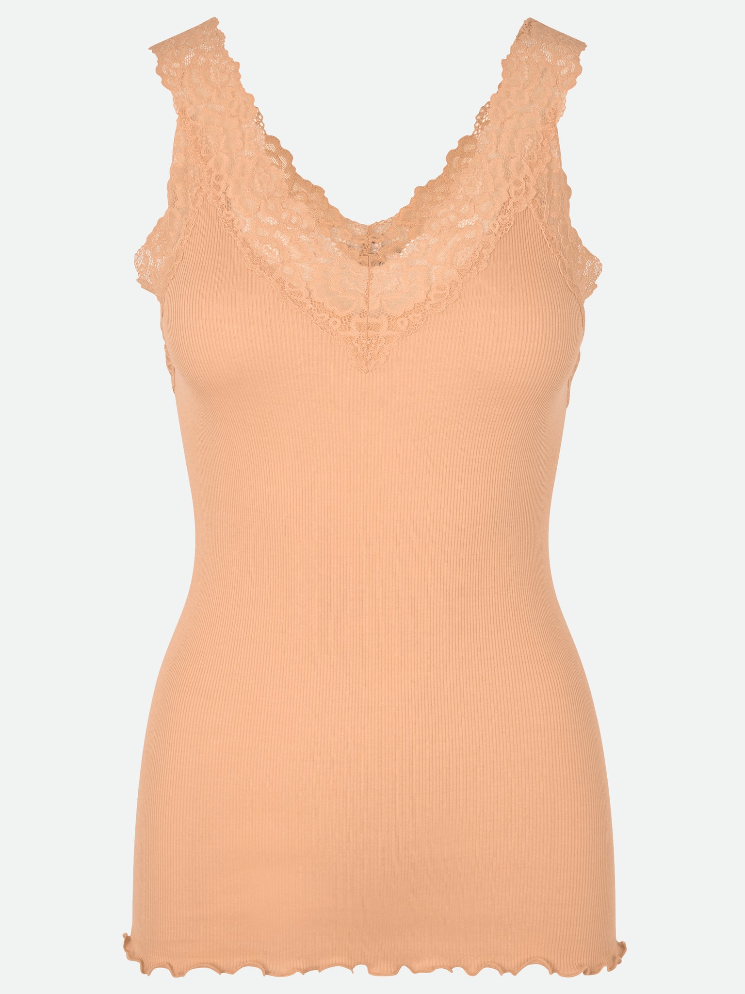 RWBernadine Organic Cotton SL Lace Top Top Rosemunde Woman S peach fuzz