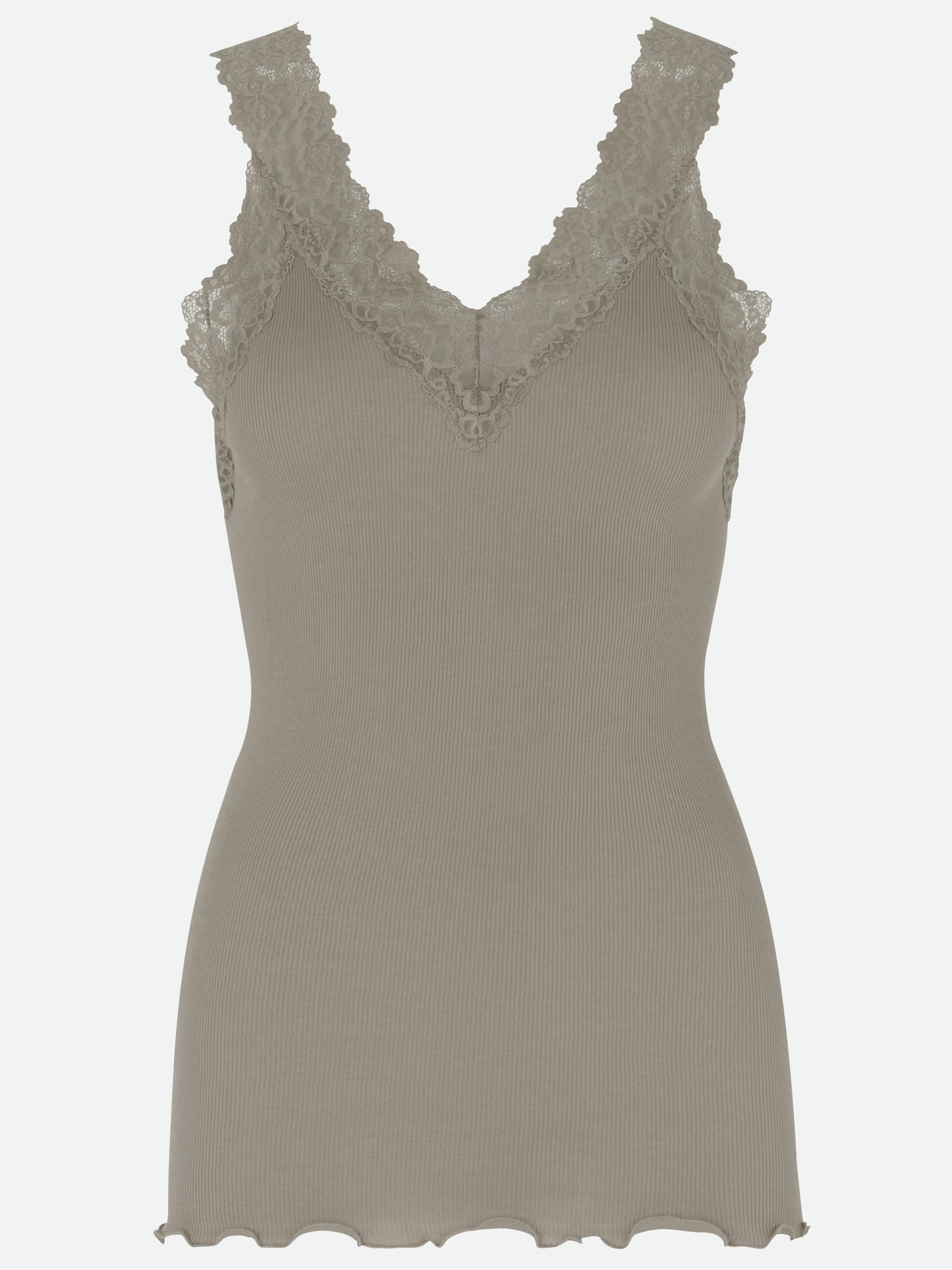 RWBernadine Organic Cotton SL Lace To TOP Rosemunde Woman XS laurel oak