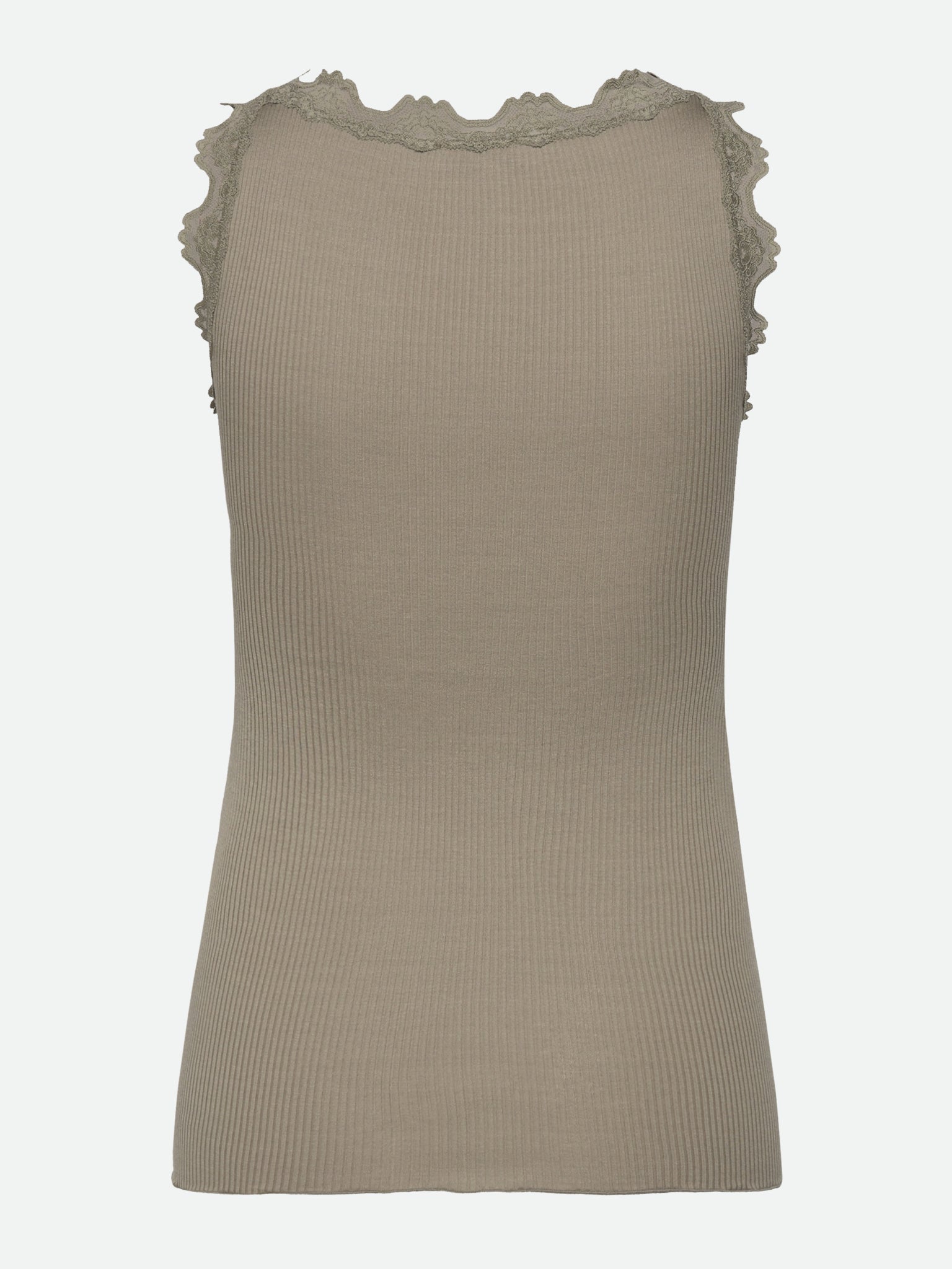 RWBabette Silk SL U-neck Long Lace Top