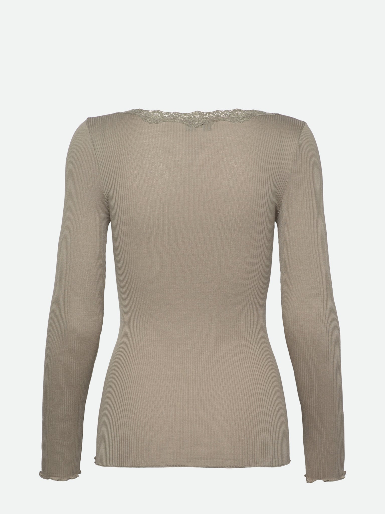 RWBabette Silk LS U-neck Lace T-shirt T-SHIRT LS Rosemunde Woman