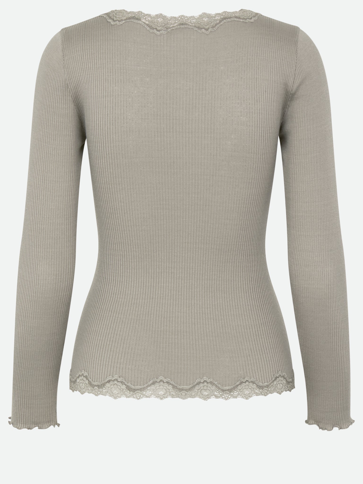 RWBabette Silk LS V-neck Lace Cardigan Cardigan Rosemunde Woman