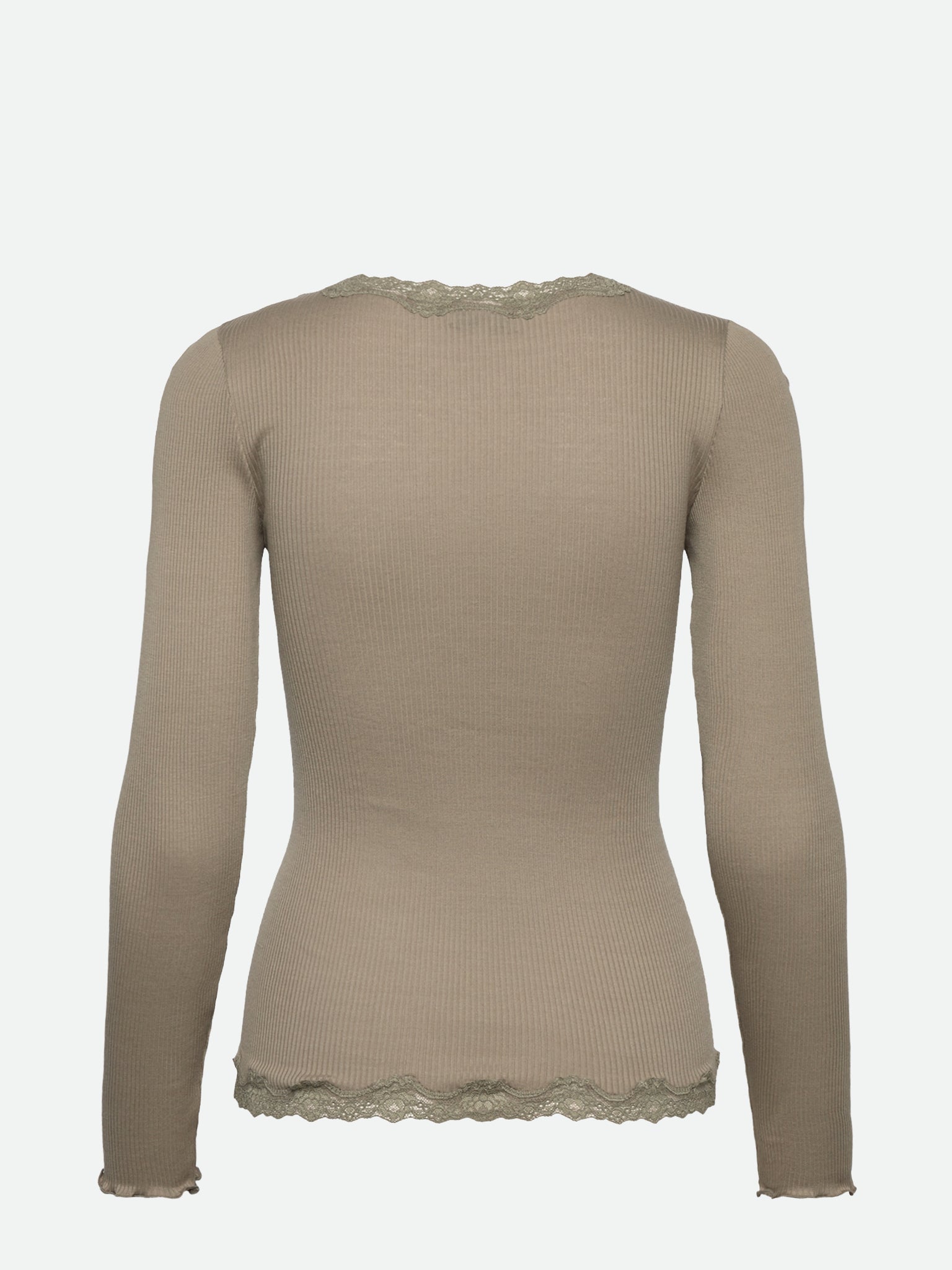 RWBabette Silk LS V-neck Lace Cardigan Cardigan Rosemunde Woman