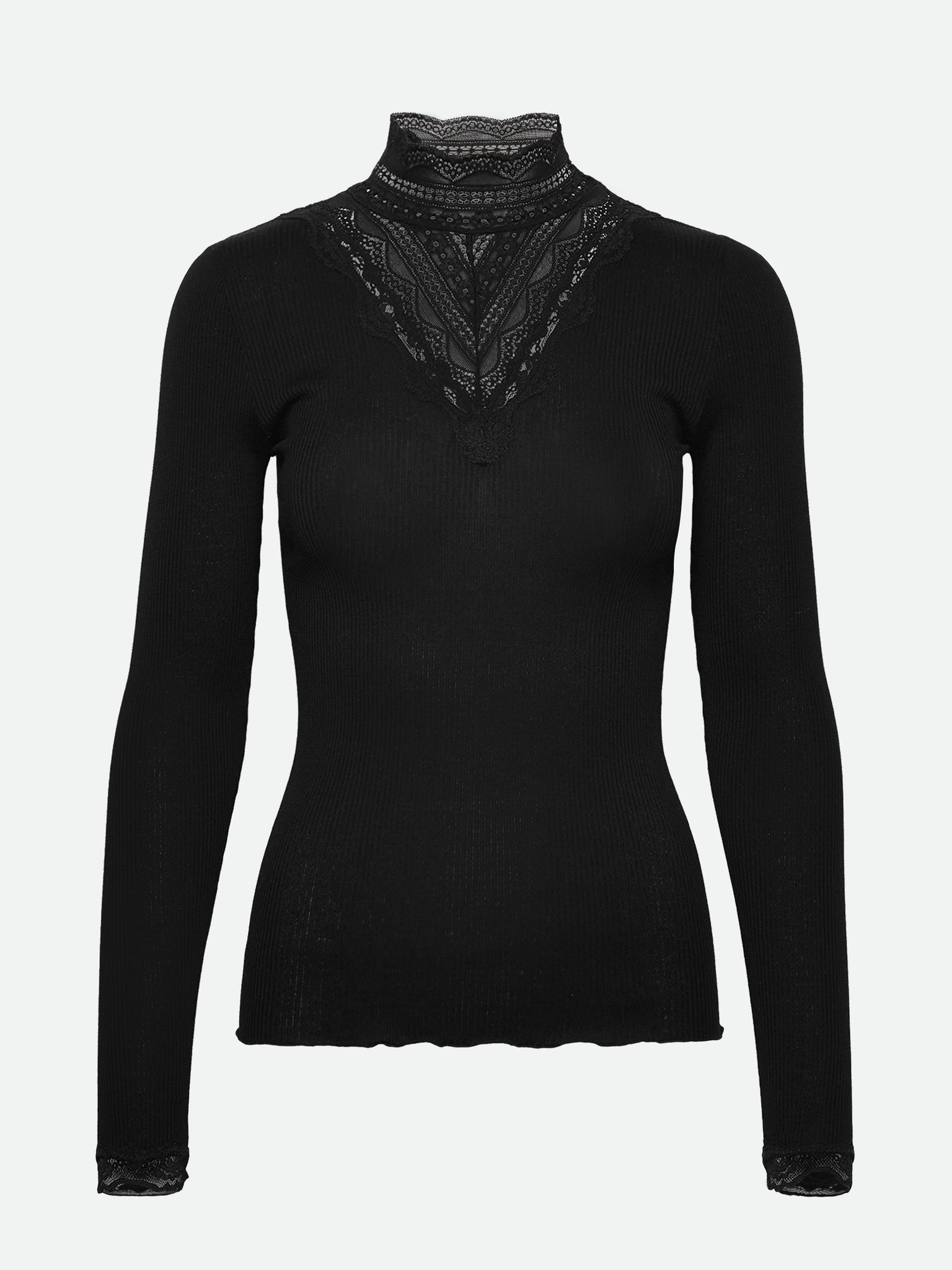 RWBenita LS Regular Turtleneck T-shirt T-shirt Rosemunde Woman XS black