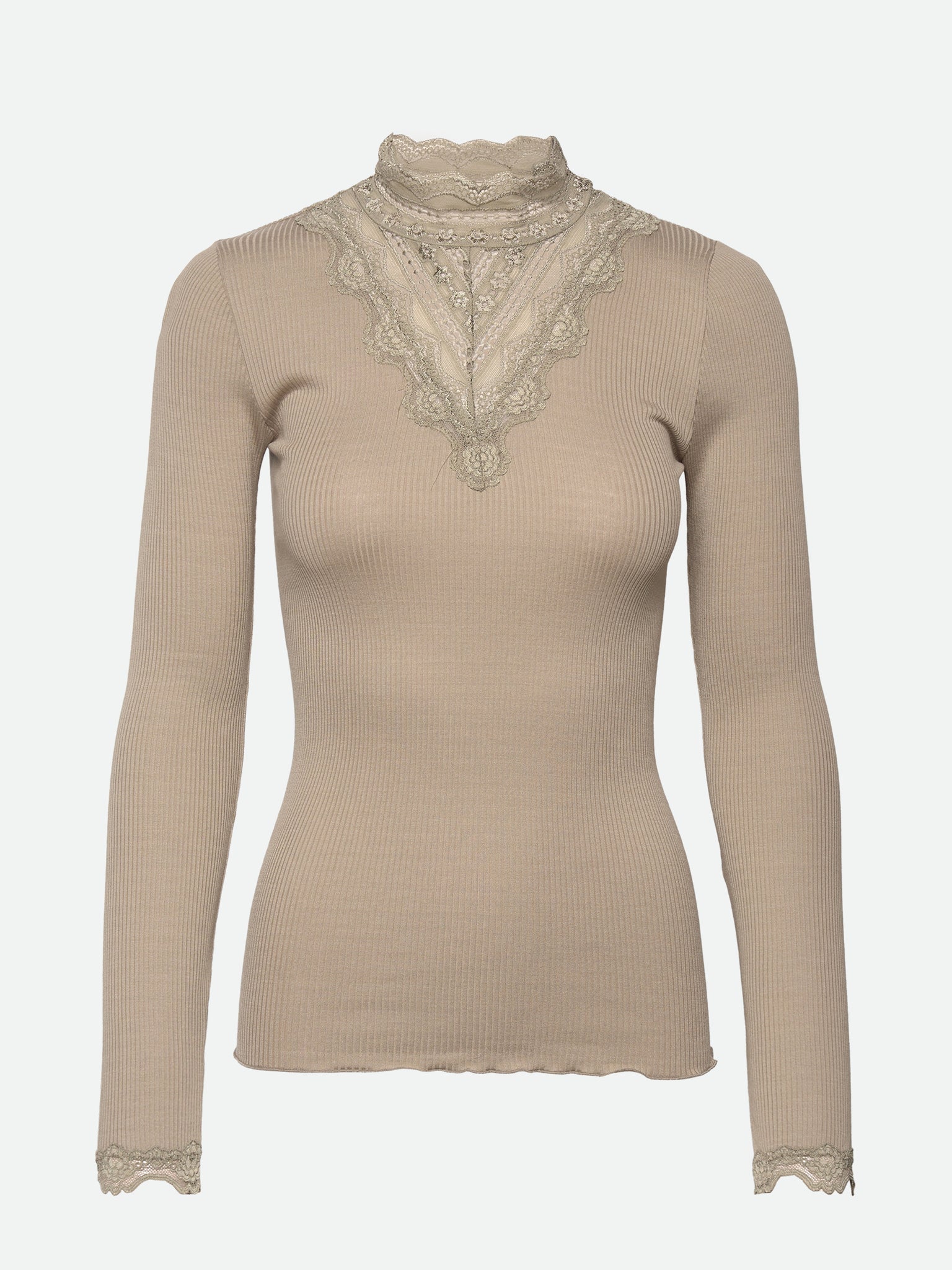 RWBenita LS Regular Turtleneck T-shirt T-shirt Rosemunde Woman XS laurel oak