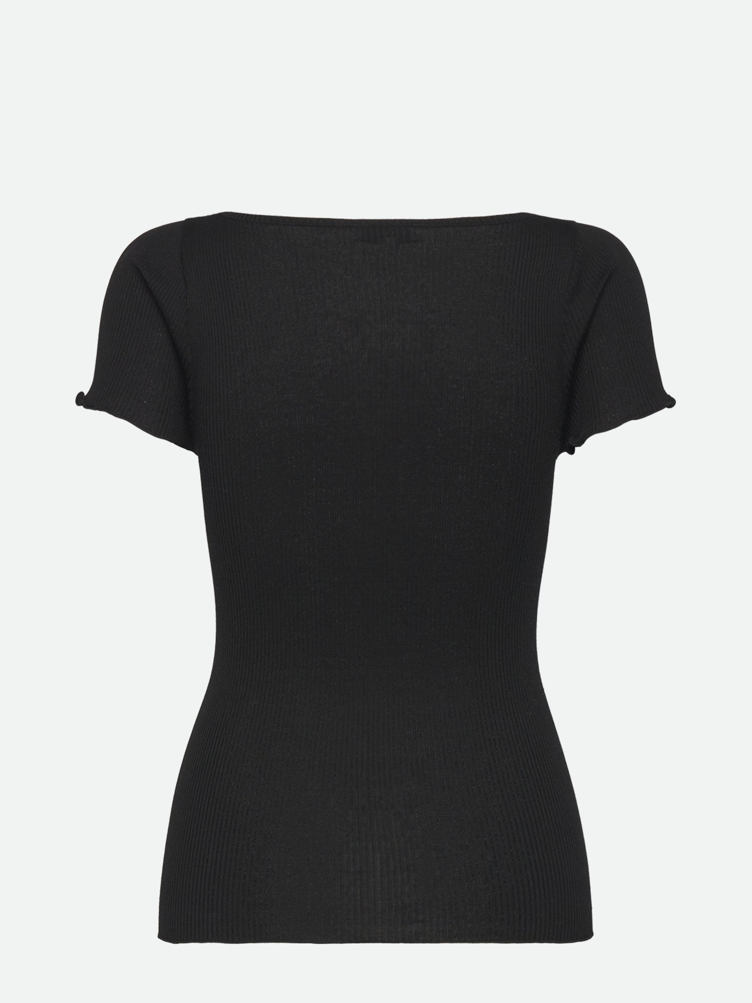 RWBenita Silk SS V-neck T-shirt T-shirt Rosemunde Woman