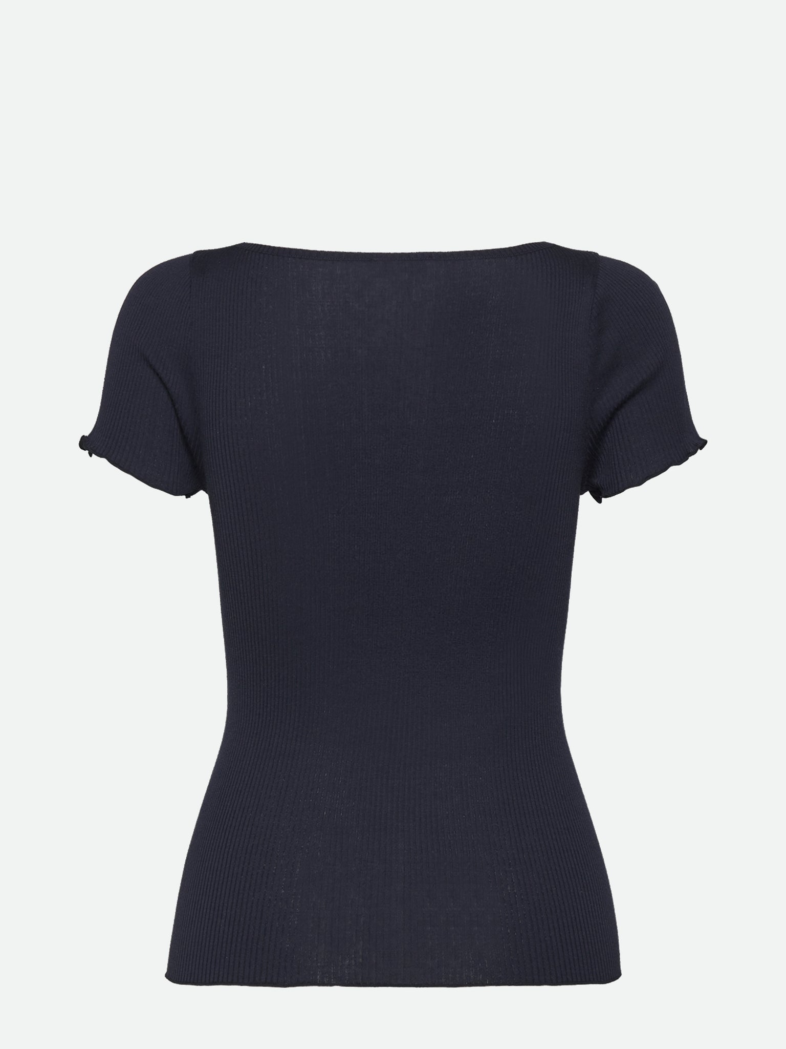 RWBenita Silk SS V-neck T-shirt T-shirt Rosemunde Woman