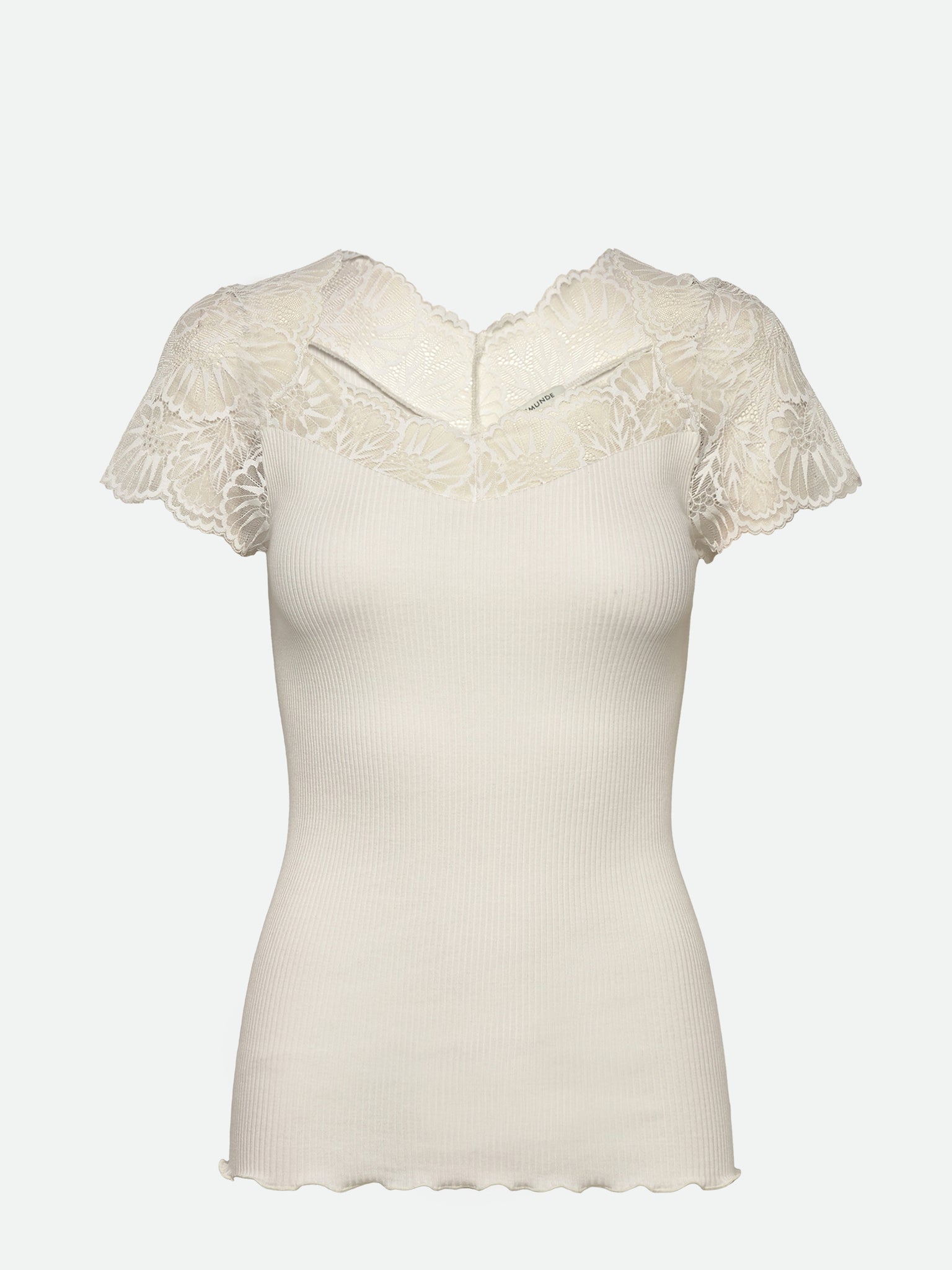 RWBeatha Silk Capsleeve T-shirt T-SHIRT SS Rosemunde Woman XS ivory