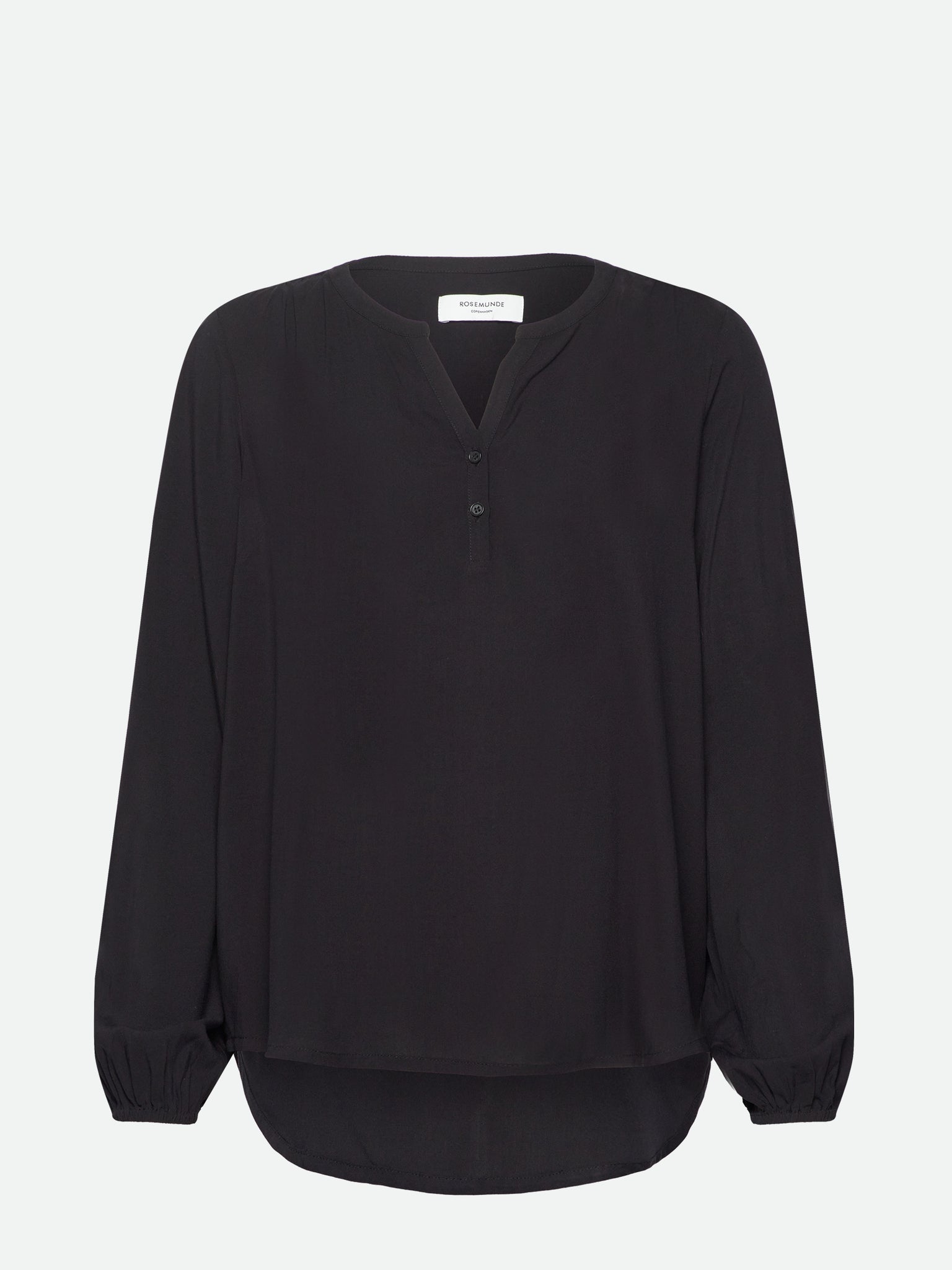 RWElif LS V-neck Long Blouse Blouse Rosemunde Woman 34 black