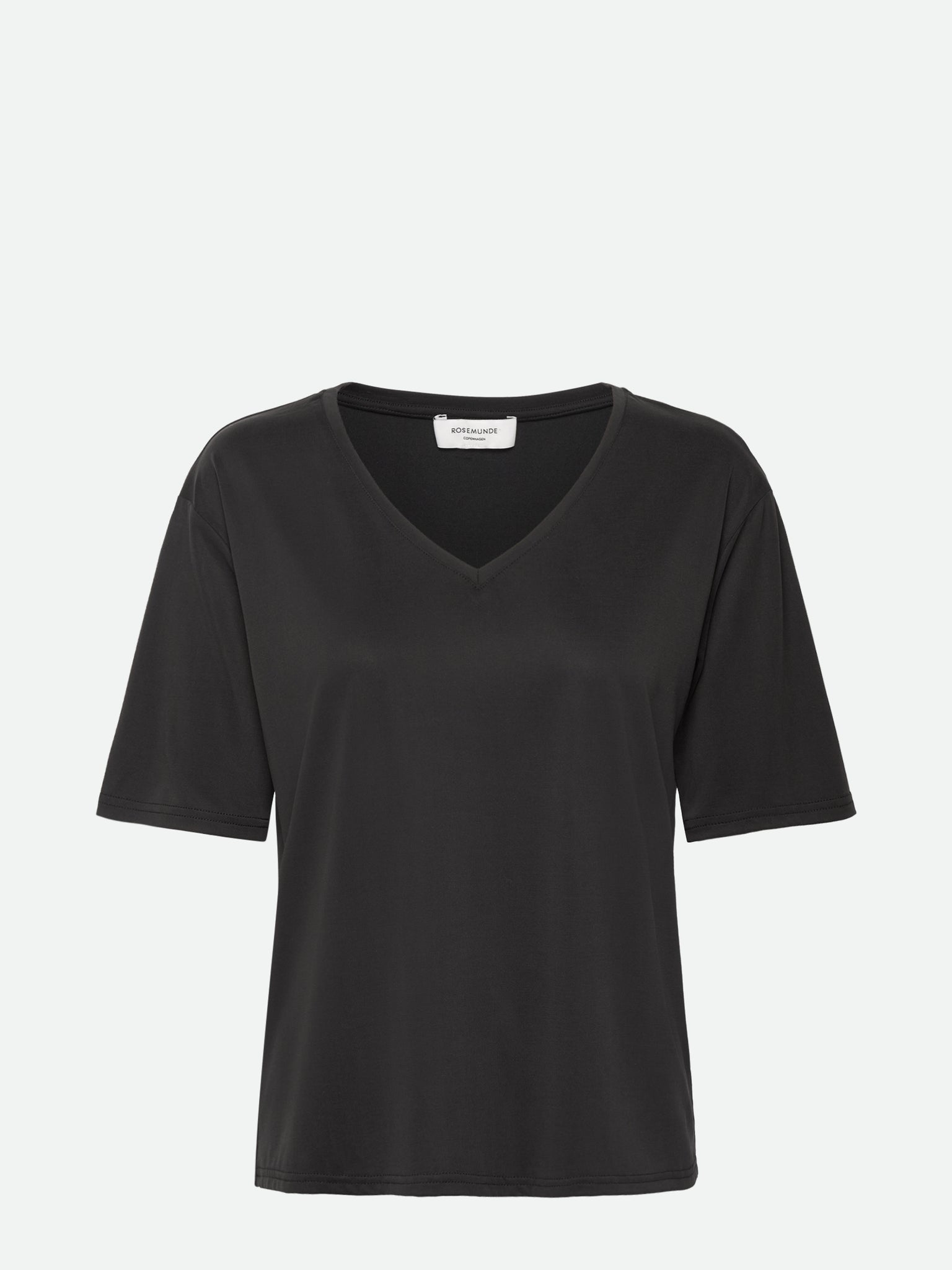 RWElma SS V-Neck T-shirt T-shirt Rosemunde Woman XS black