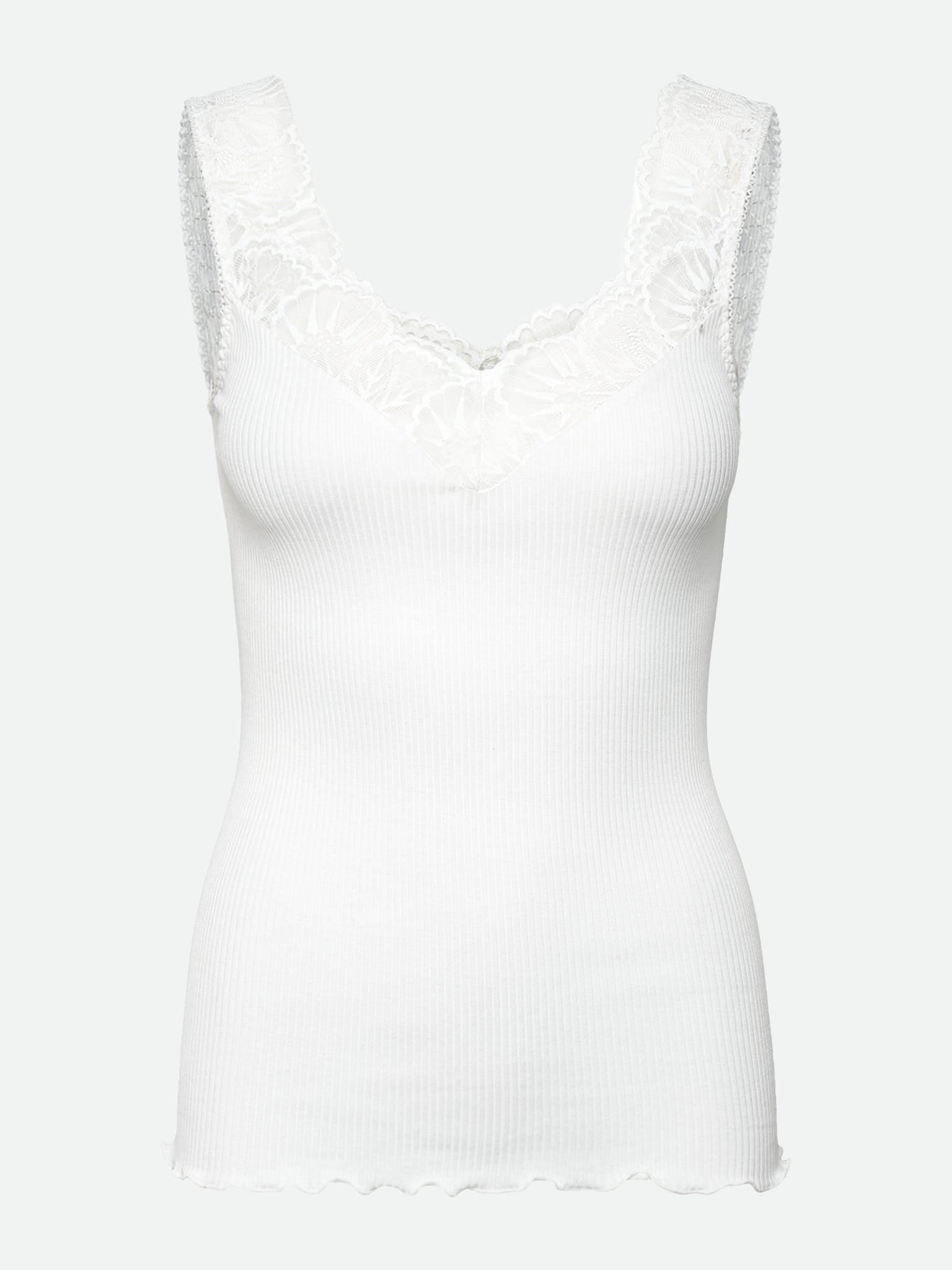 RWBeatha Silk SL Lace Top Top Rosemunde Woman XS new white