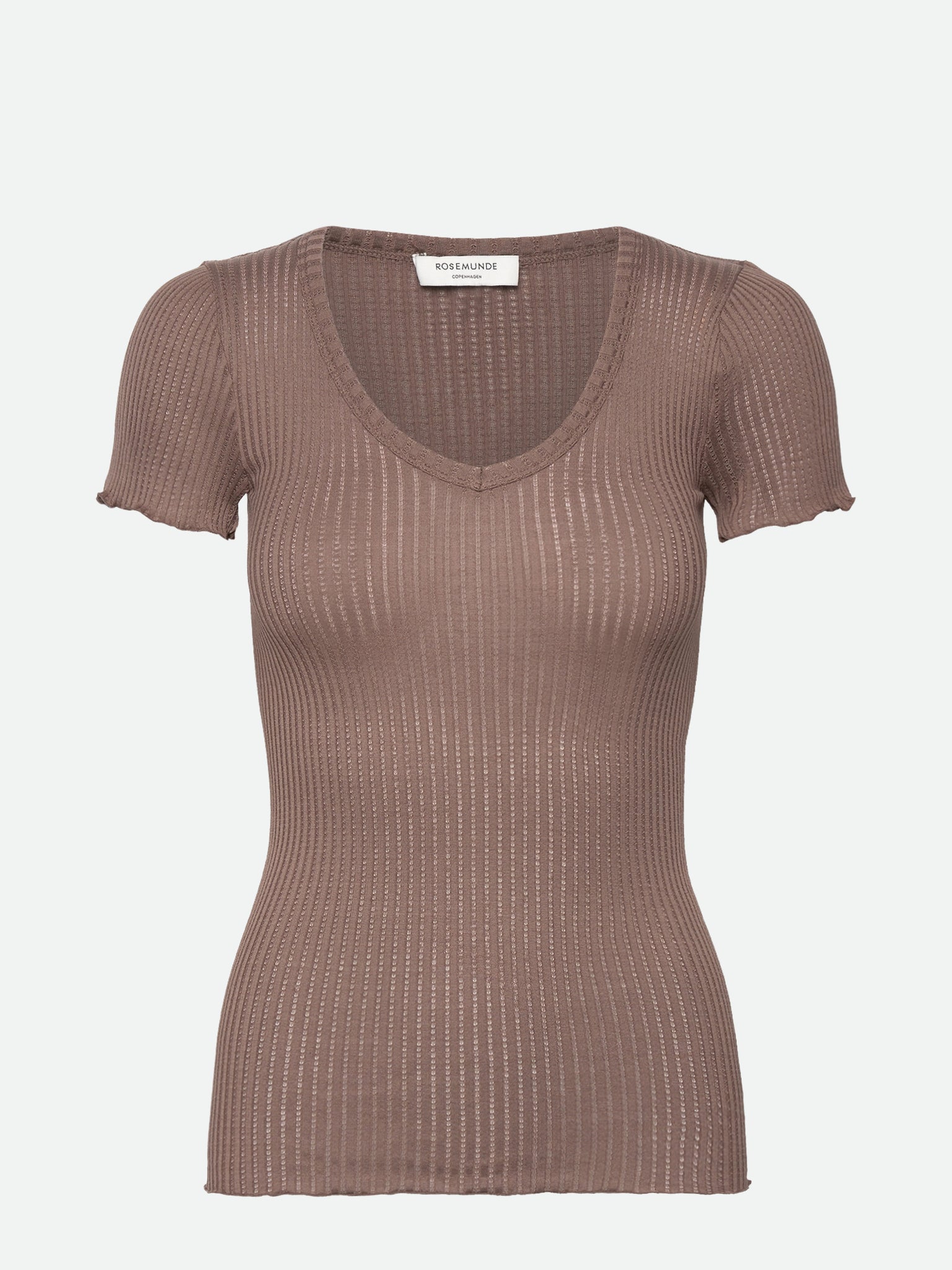 RWBelize Silk SS V-Neck T-shirt T-shirt Rosemunde Woman XS falcon