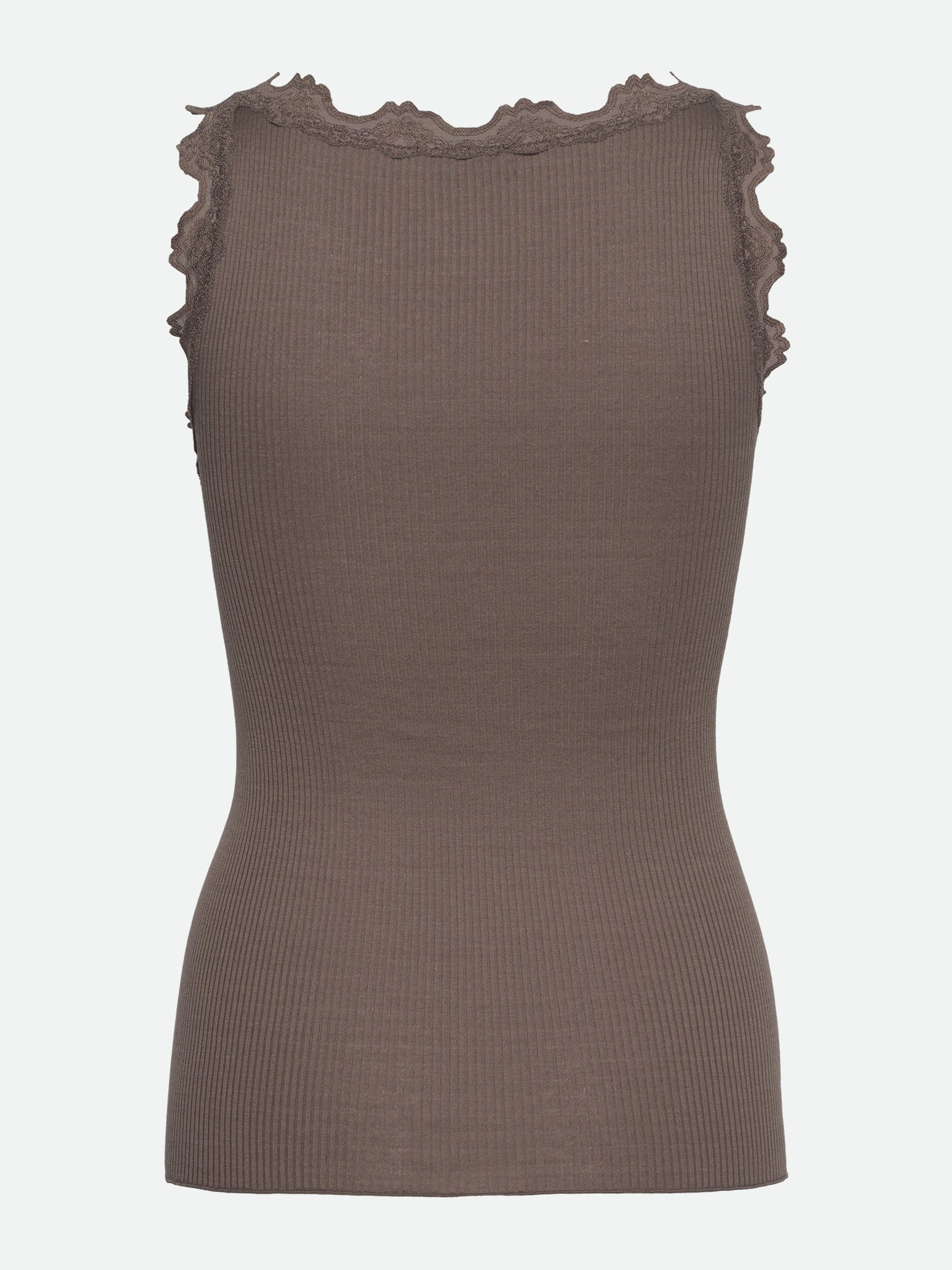 RWBeatha Silk SL V-neck Lace Top Top Rosemunde Woman