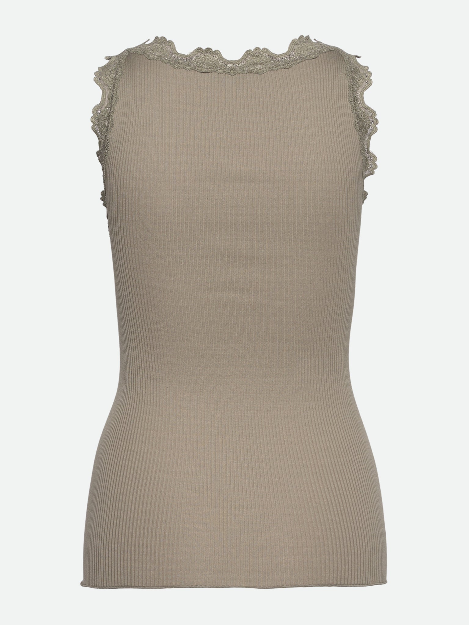 RWBeatha Silk SL V-neck Lace Top