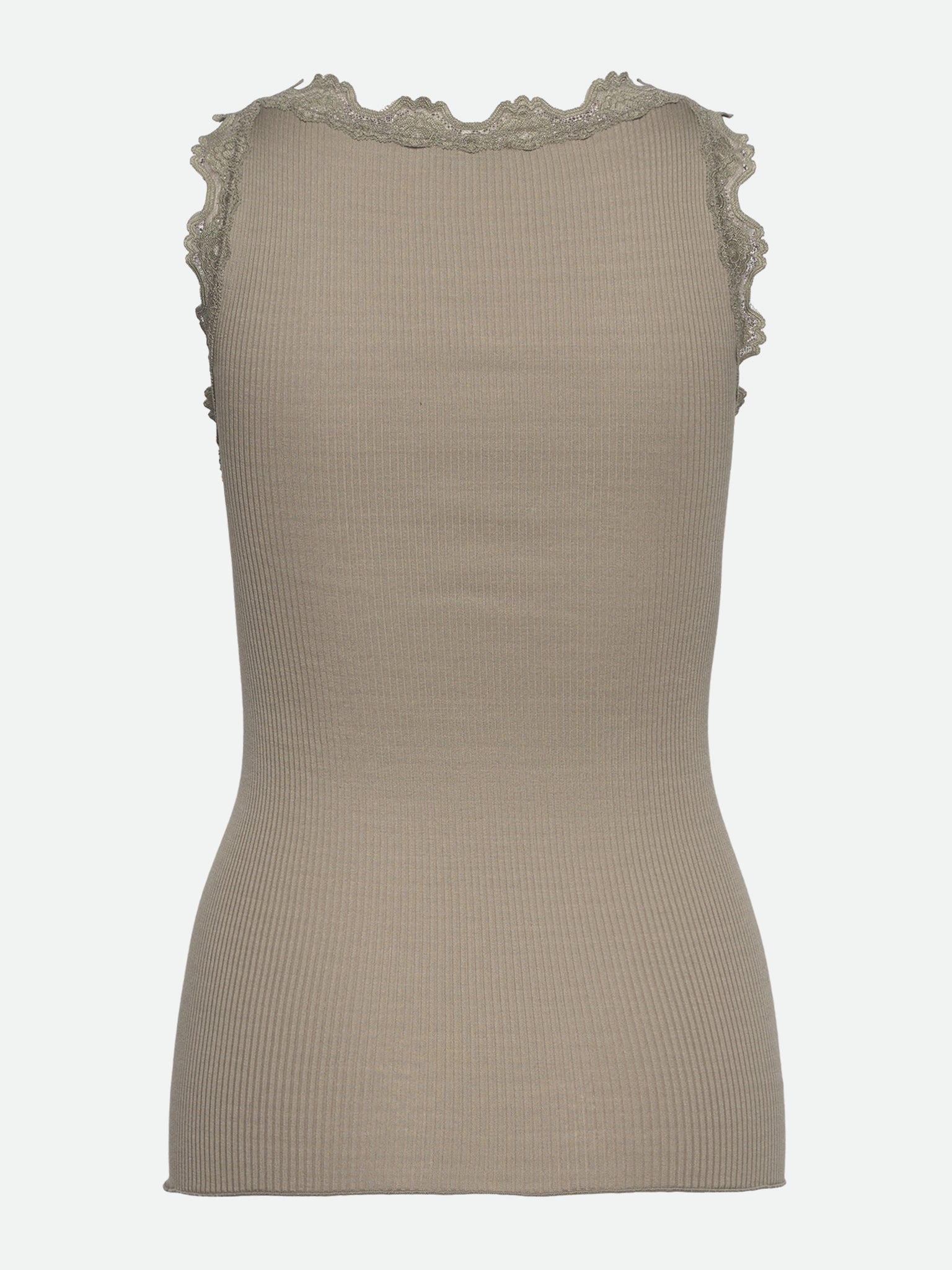 RWBeatha Silk SL V-neck Lace Top Top Rosemunde Woman