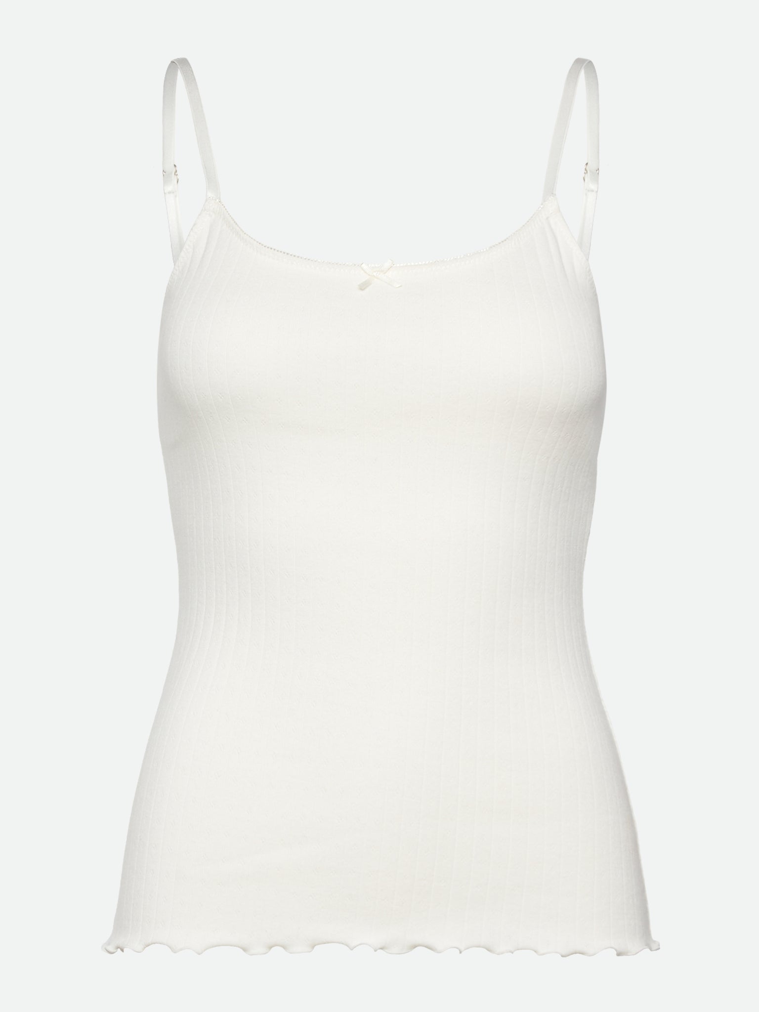 RWBelmo Pointelle SL Strap Top Nightwear Rosemunde Woman XS cloud dancer