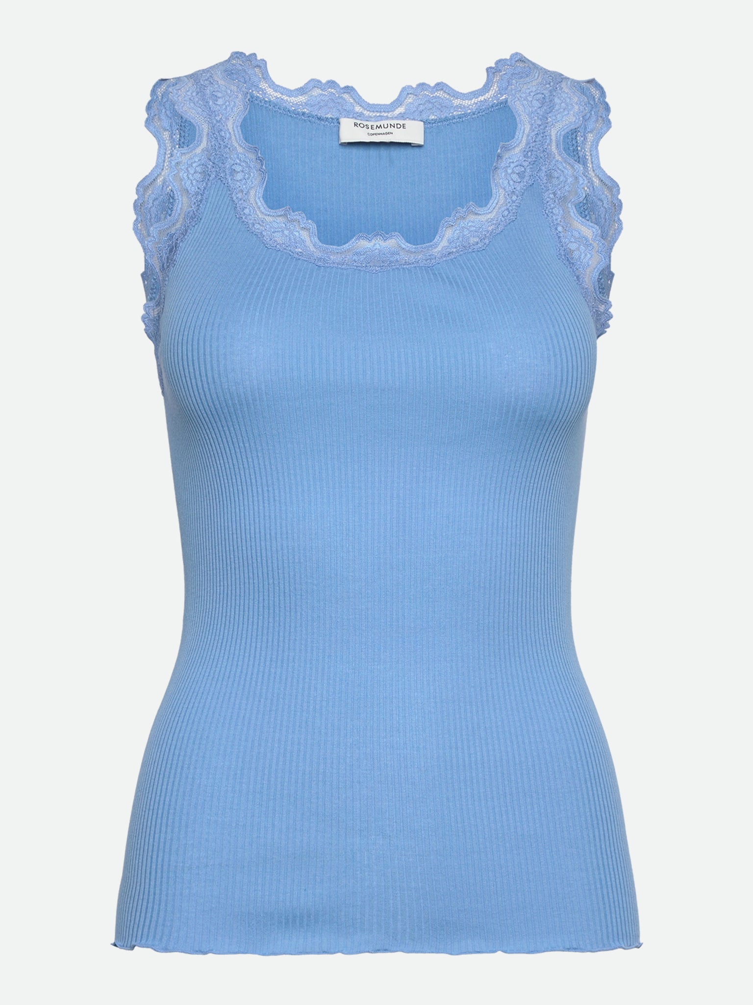RWBabette Silk SL U-neck Long Lace Top TOP Rosemunde Woman XS little boy blue