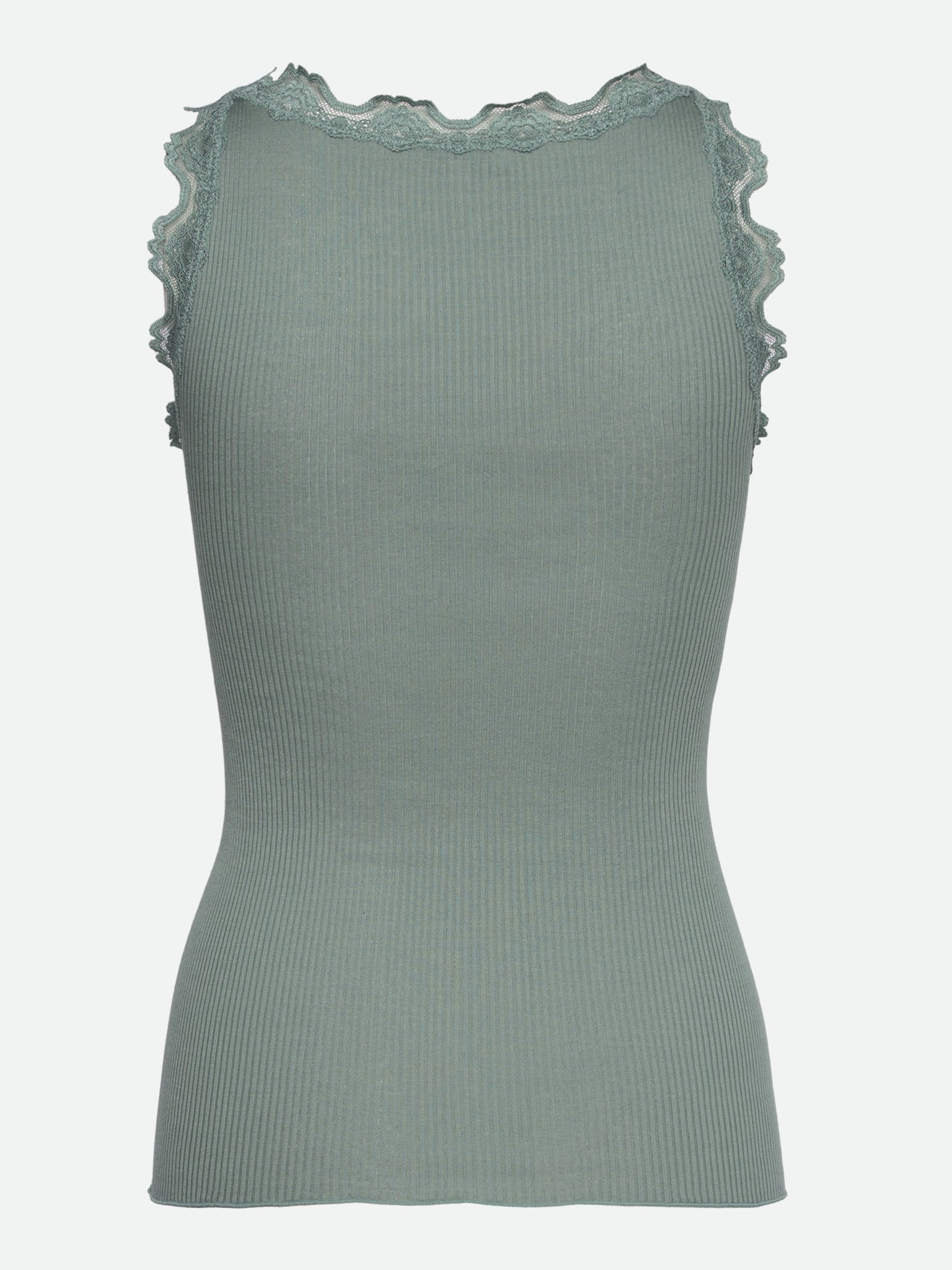 RWBabette Silk SL U-neck Long Lace Top
