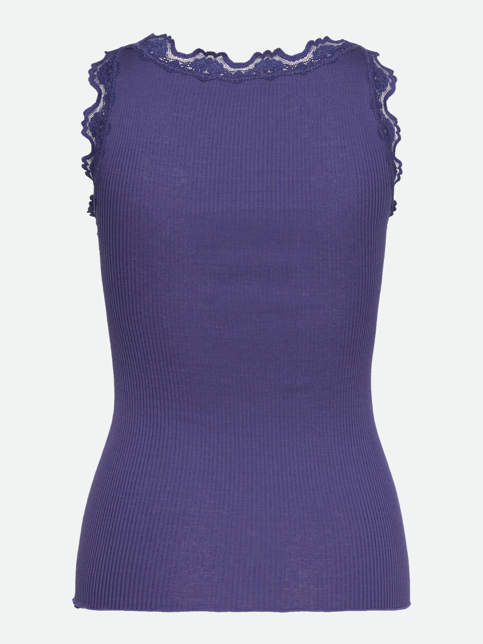 RWBabette Silk SL U-neck Long Lace Top