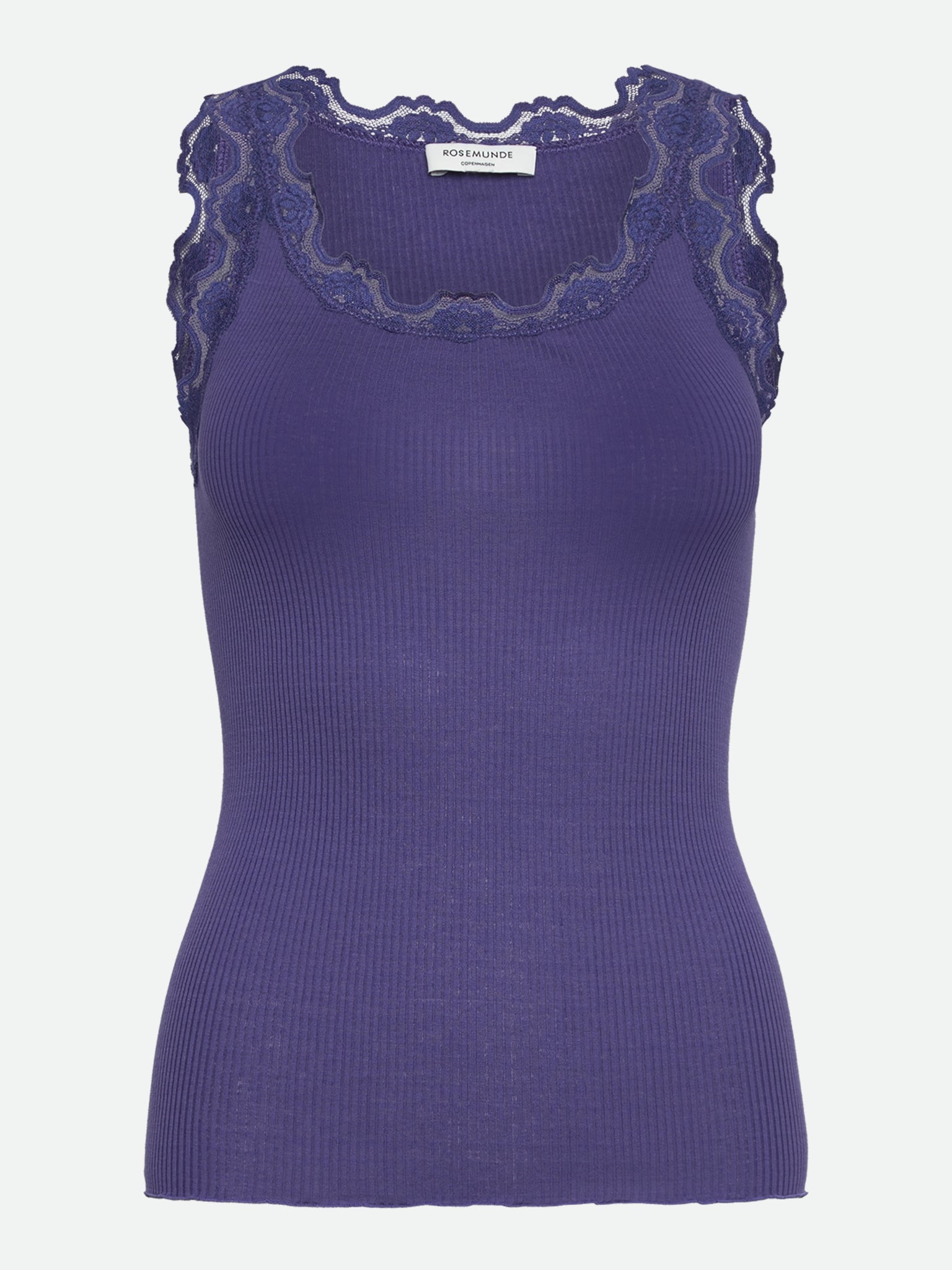 RWBabette Silk SL U-neck Long Lace Top