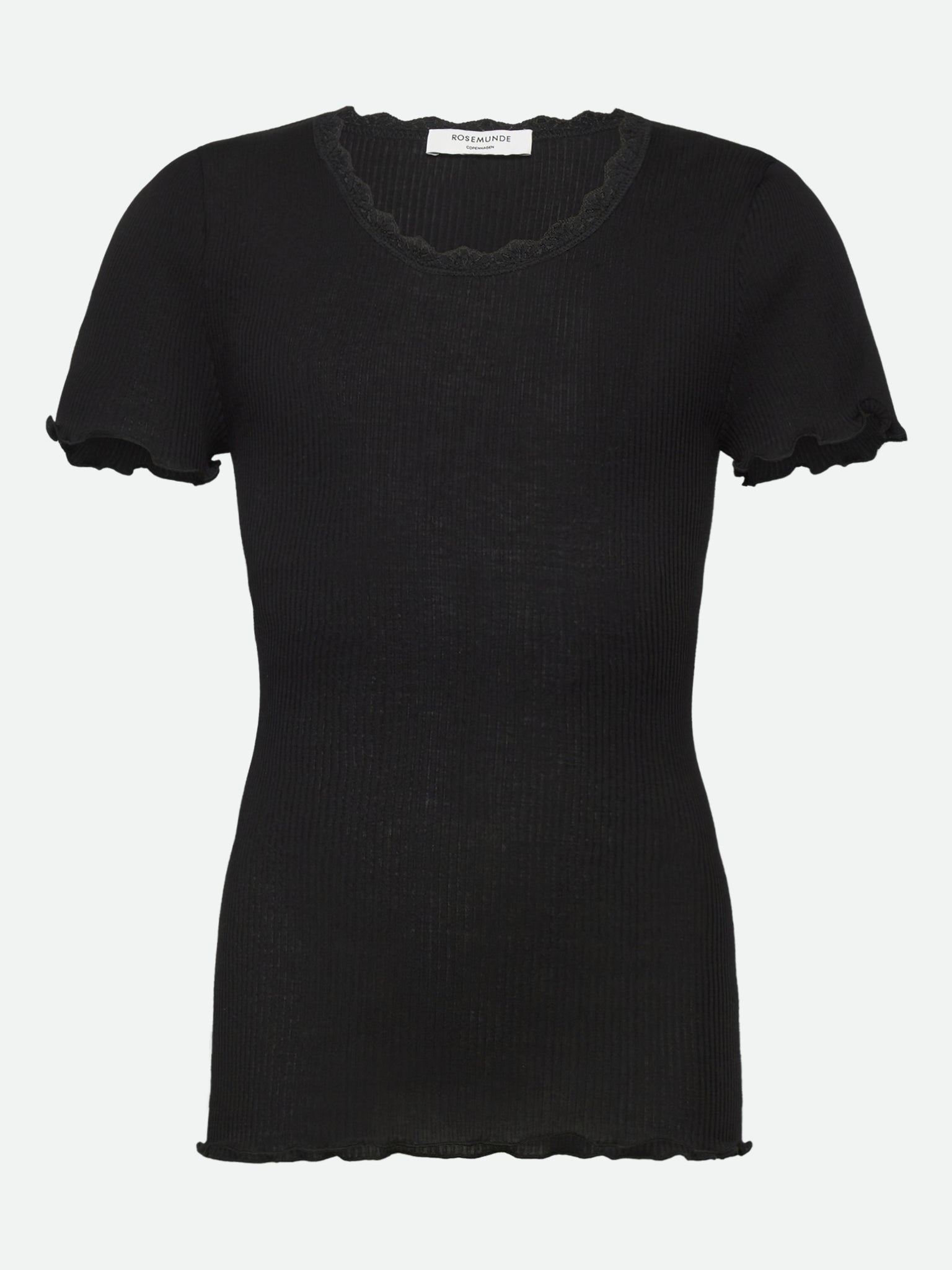RKBalta Modal SS Lace T-shirt T-shirt Rosemunde kids 128 black