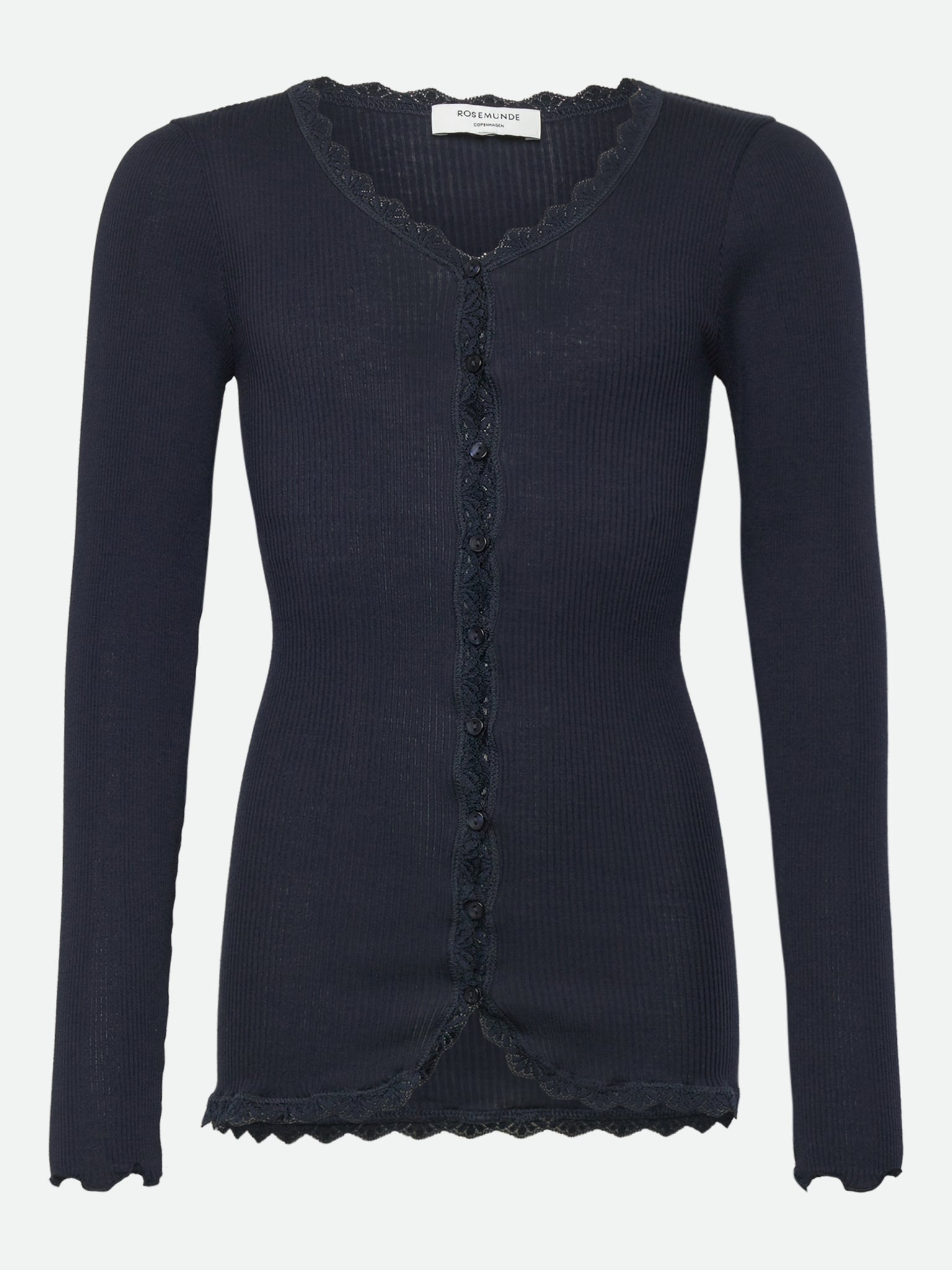 RKBalta Modal LS Lace Cardigan Cardigan Rosemunde Girls 128 navy