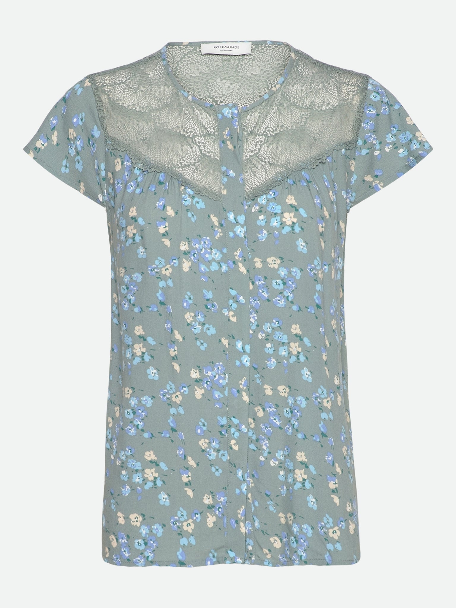 RWElif Capsleeve Regular Lace Blouse Blouse Rosemunde Woman 34 floating flower print