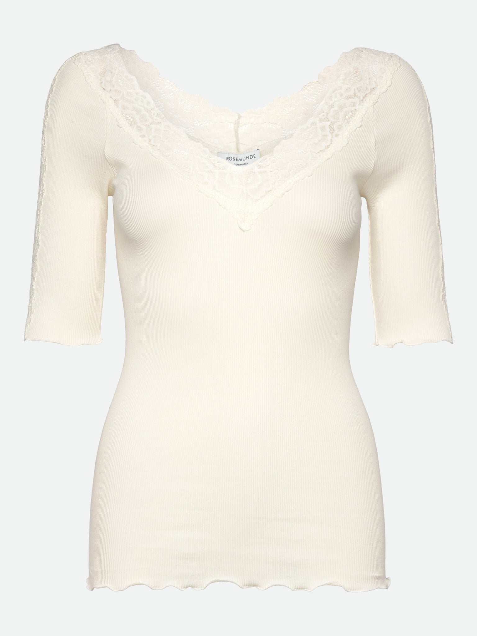RWBernadine 2/4 Regular Lace T-shirt T-shirt Rosemunde Woman XS ivory