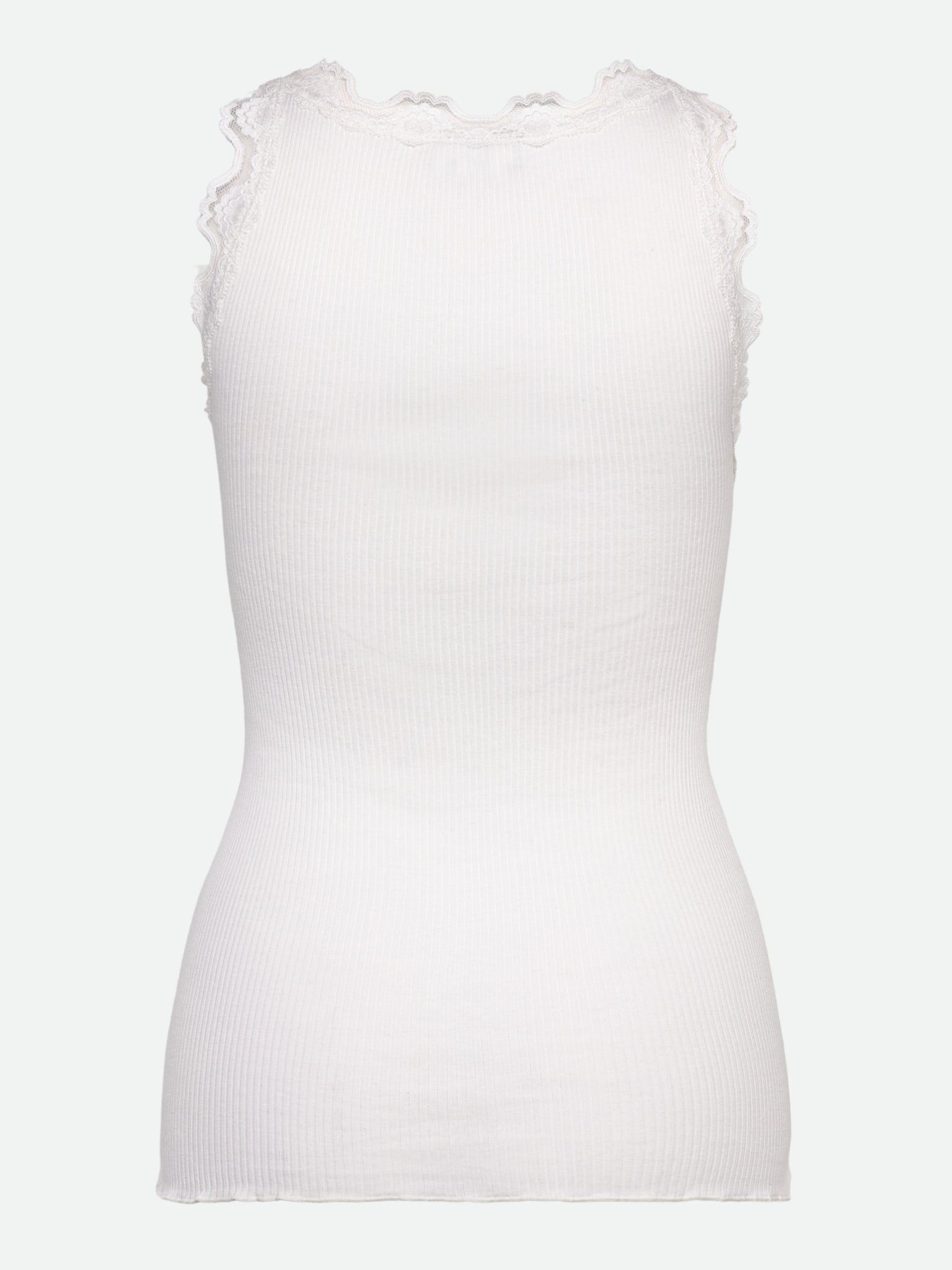 RWBeatha Silk SL V-neck Lace Top TOP Rosemunde Woman