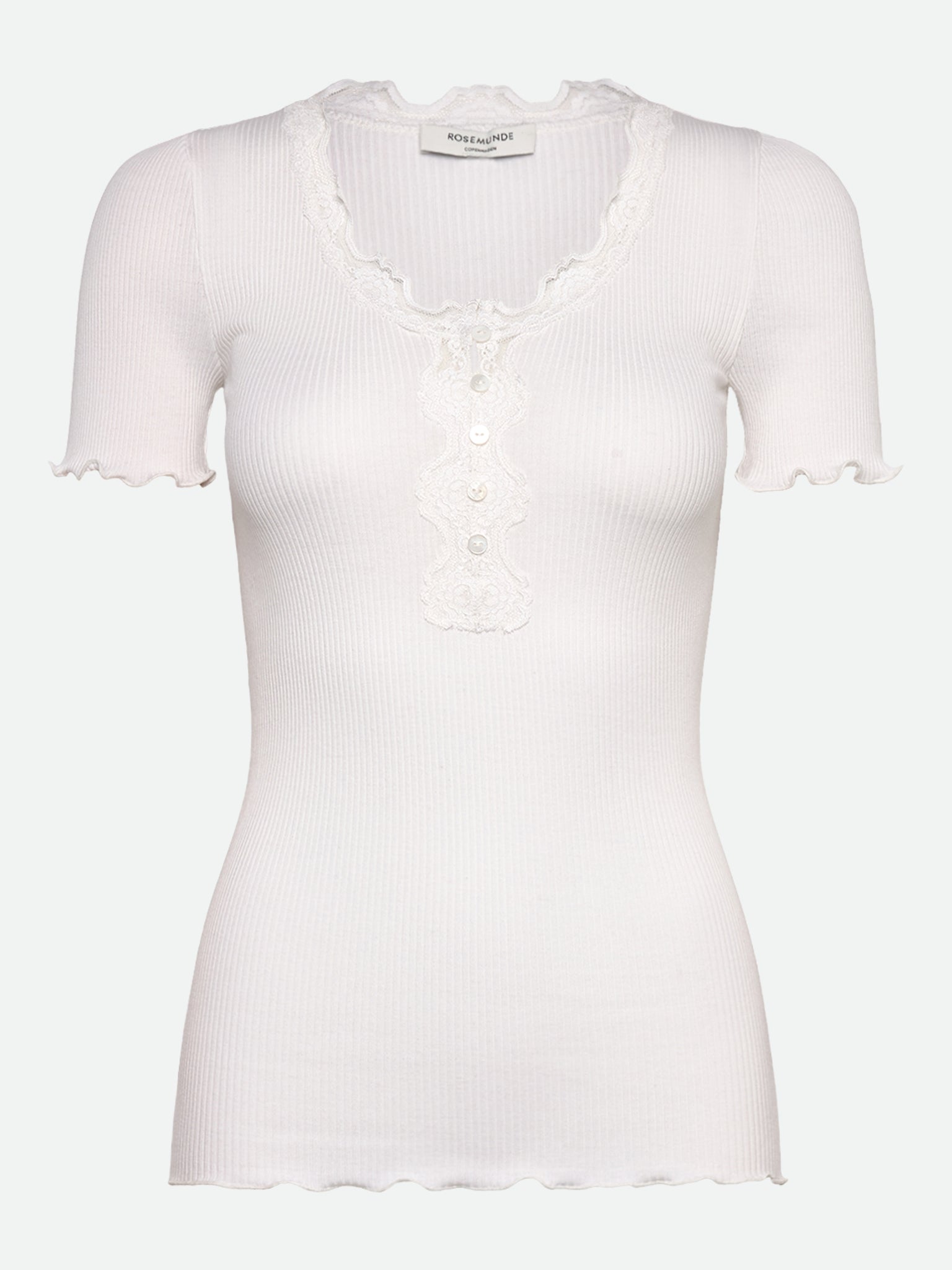 RWBeatha SS Regular W button T-shirt T-shirt Rosemunde Woman XS new white
