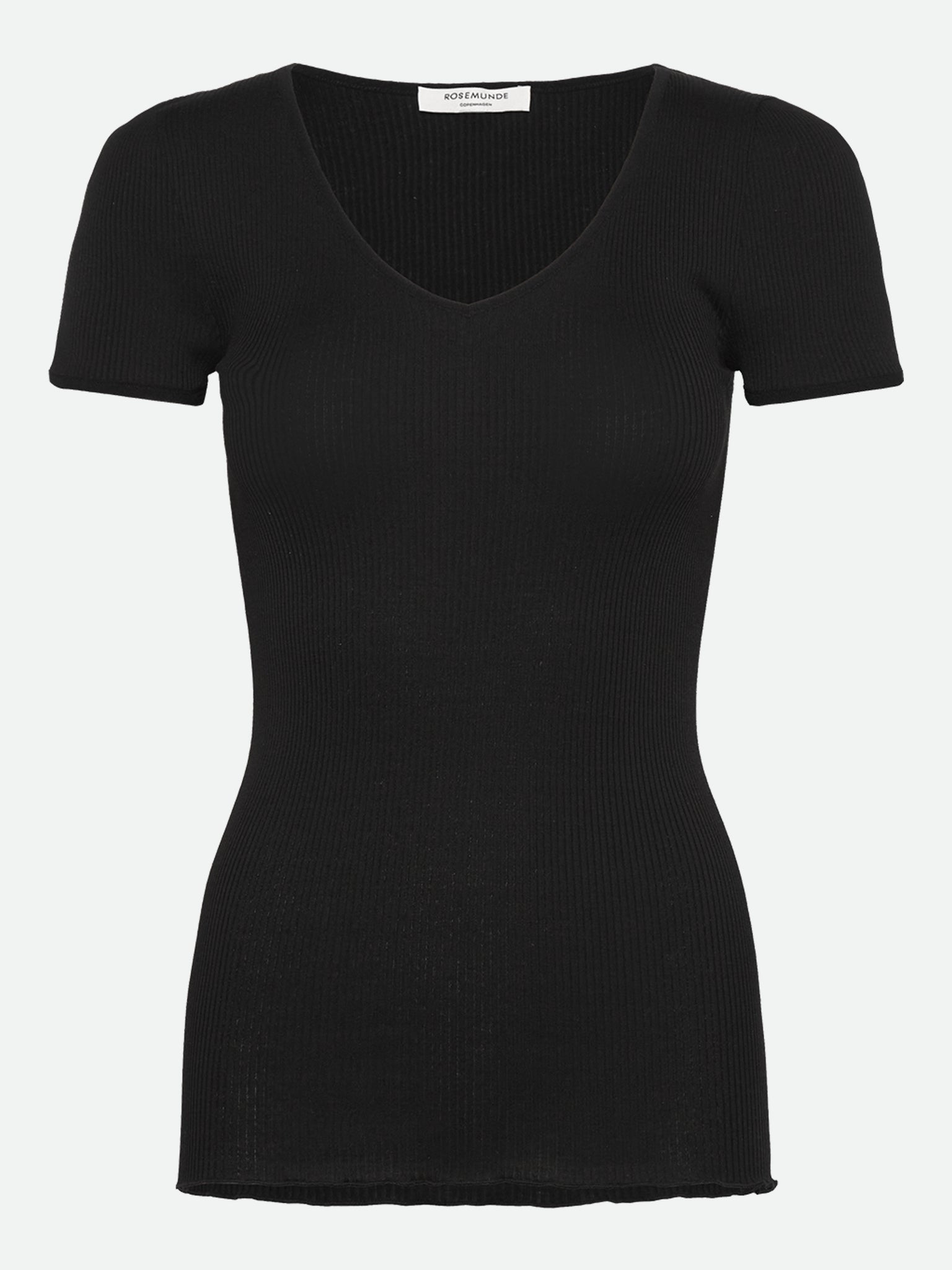 RWBeatha SS V-neck T-shirt T-shirt Rosemunde Woman XS black