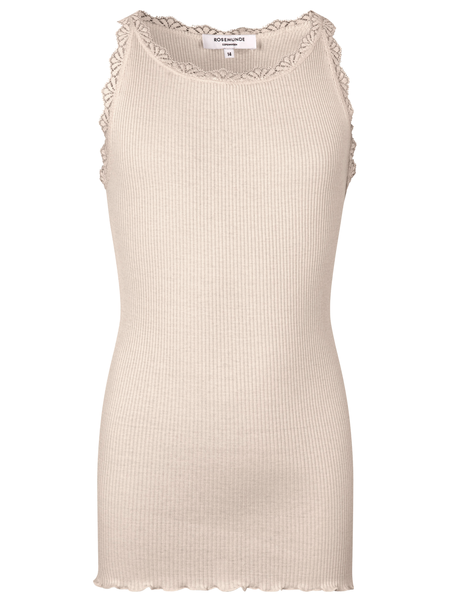 RKBeatha Silk top w/ lace Top Rosemunde Woman 8 silver lining