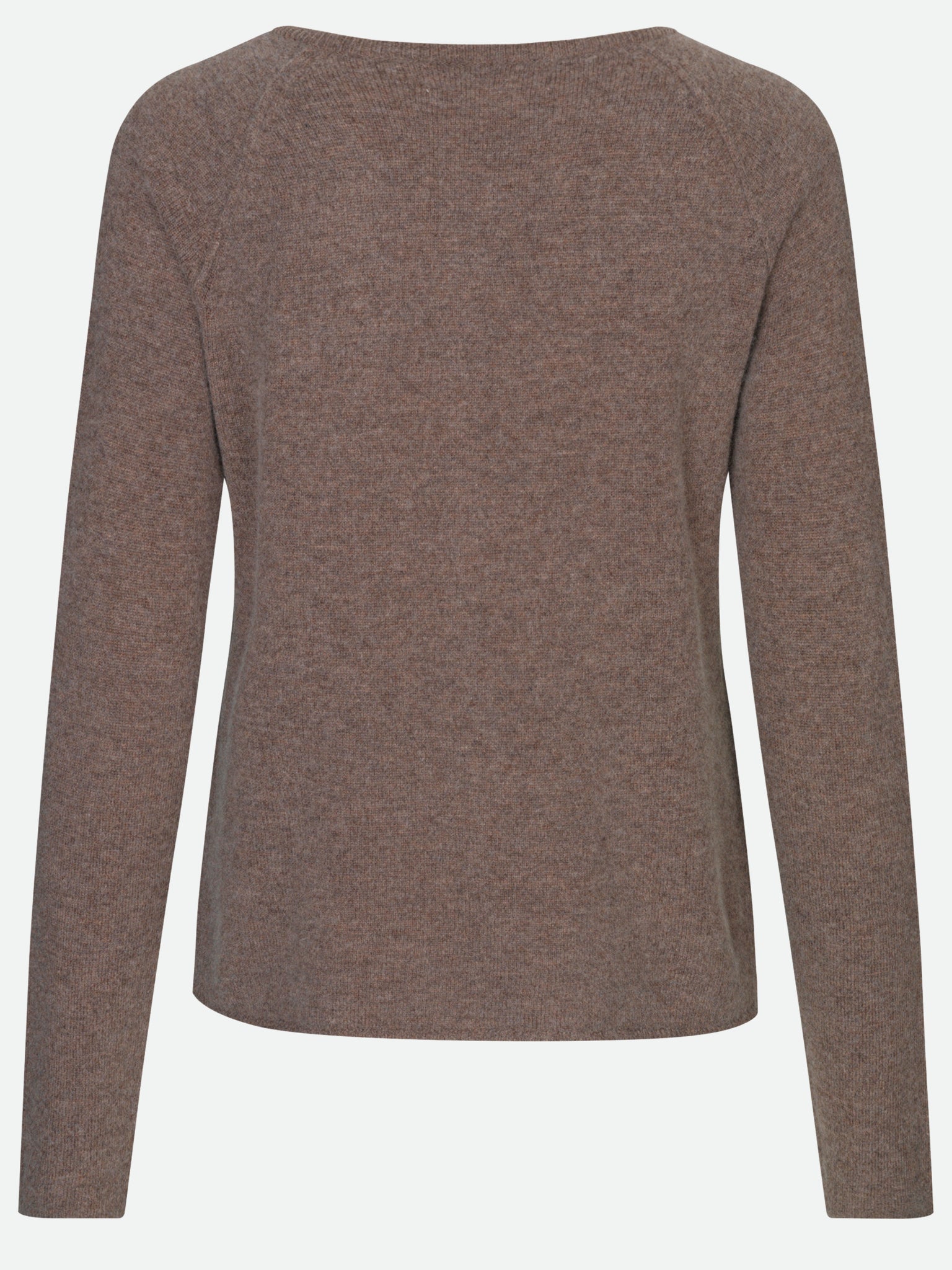 RWLaica Cashmere langærmet Raglan Cardigan med rund hals og knapper