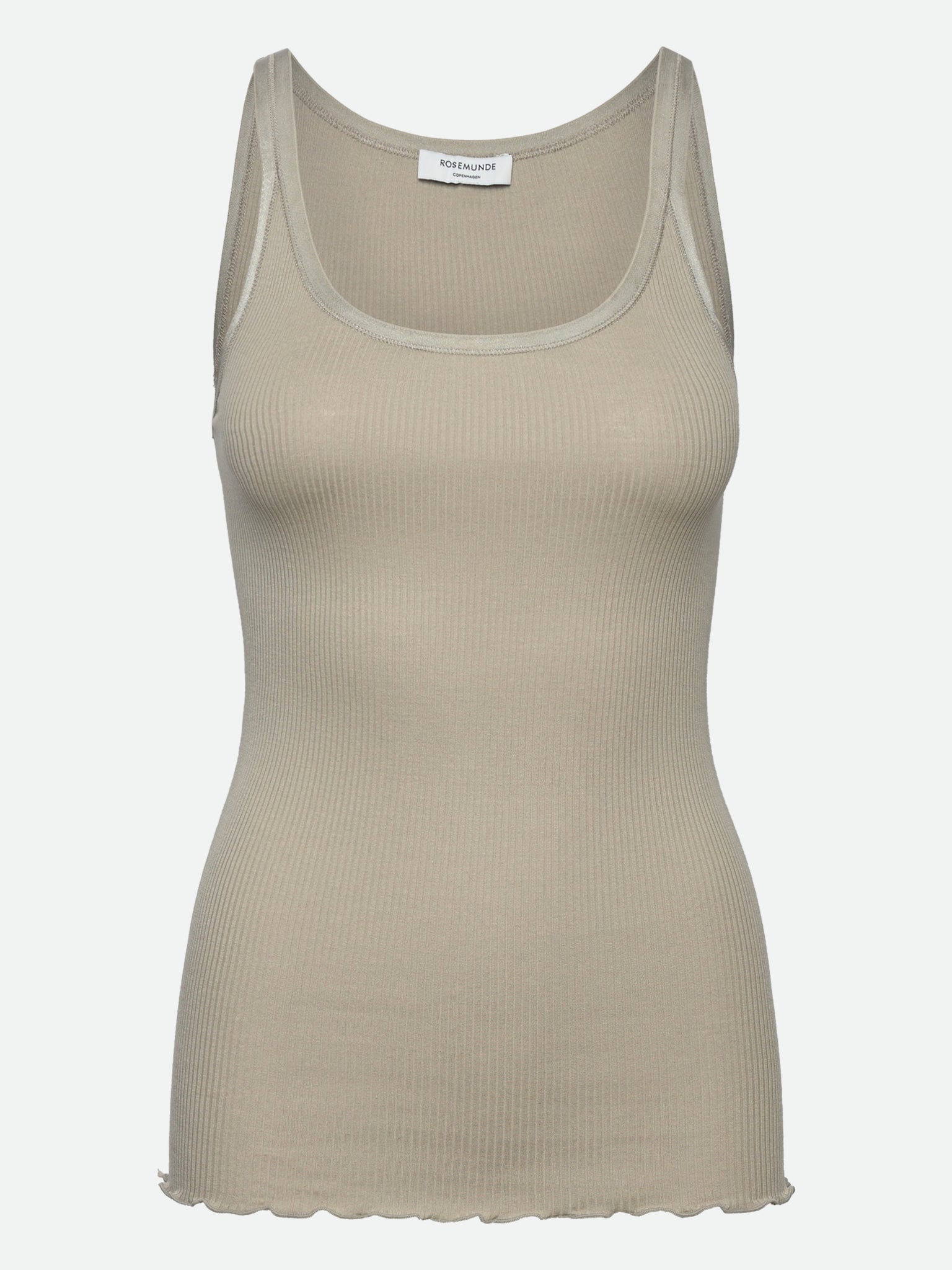 RWBelle Silk U-neck Strap Elastic Top TOP Rosemunde Woman XS abbey stone