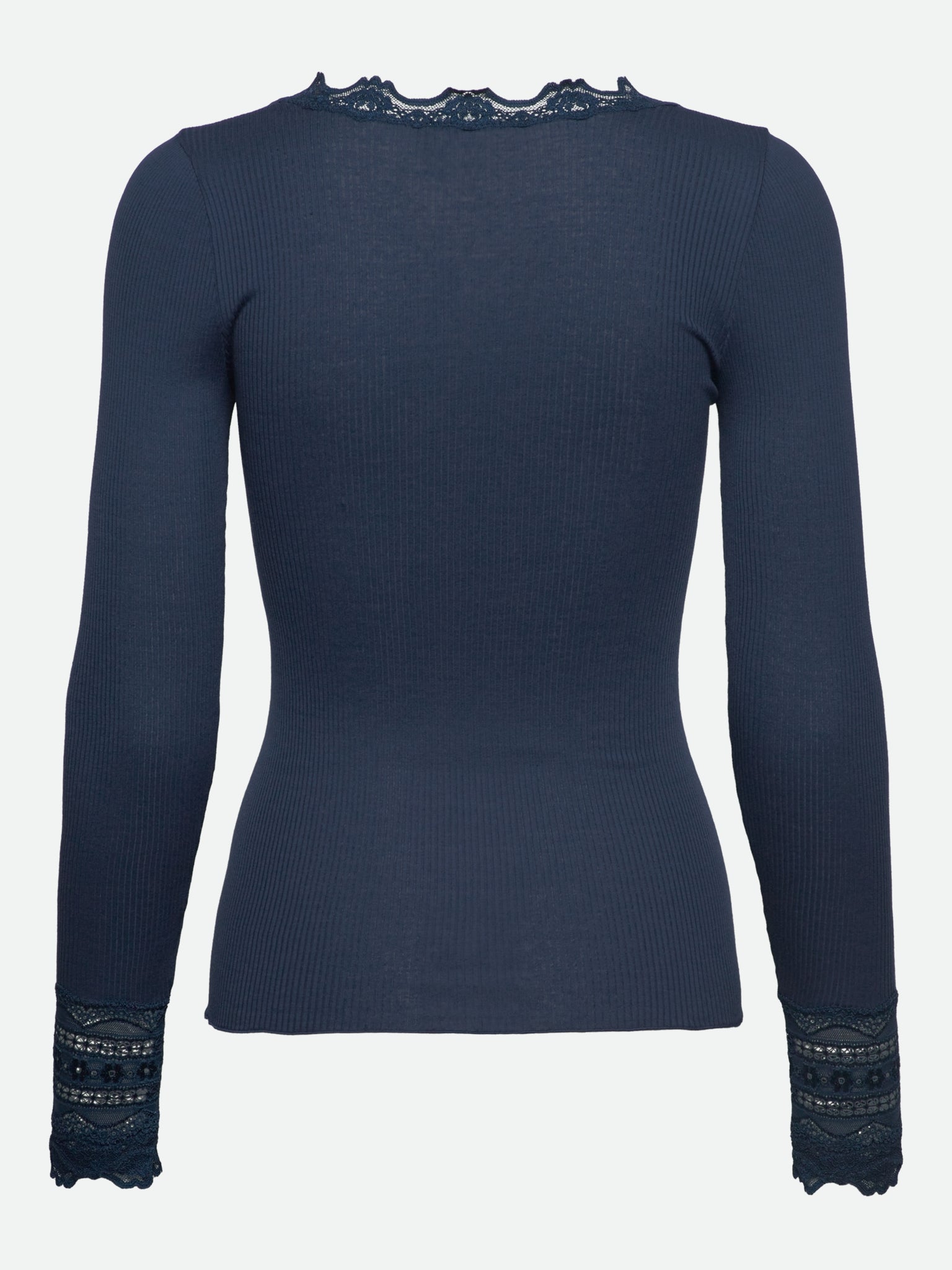 RWBenita Silk LS O-neck Lace T-shirt T-SHIRT LS Rosemunde Woman