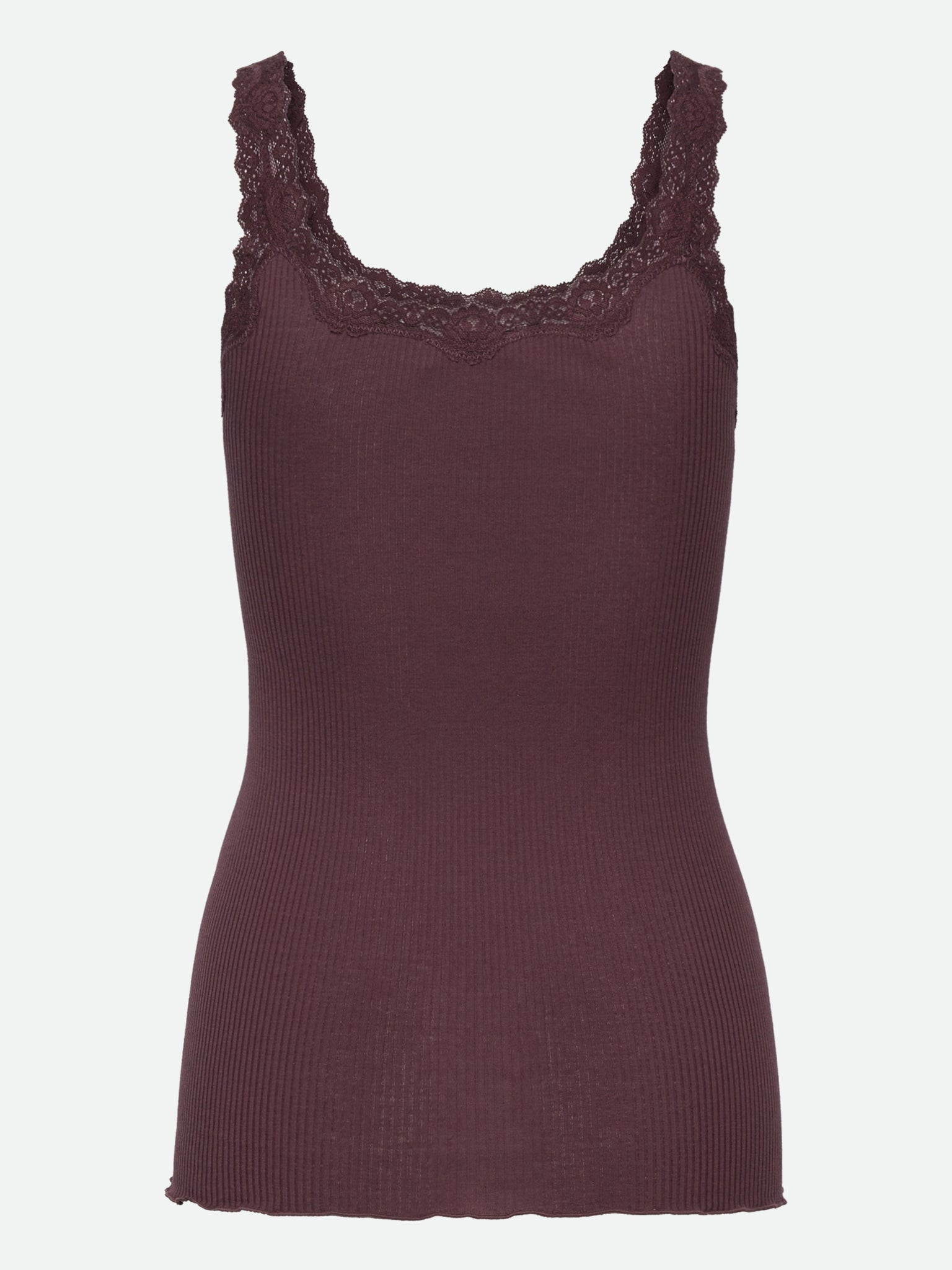 RWBabette Silk SL Deep Back Lace Top TOP Rosemunde Woman