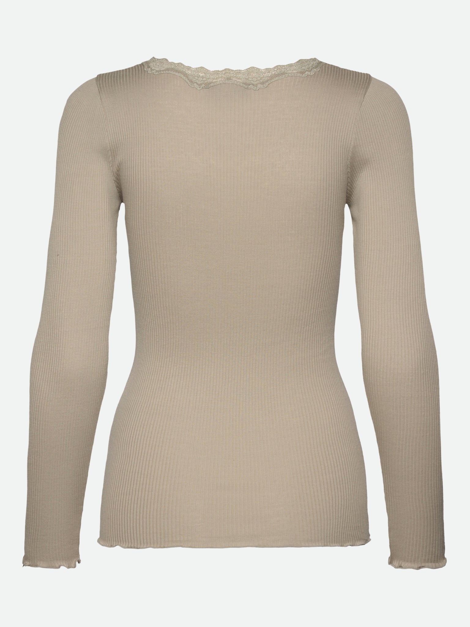 RWBabette Silk LS U-neck Lace T-shirt T-SHIRT LS Rosemunde Woman