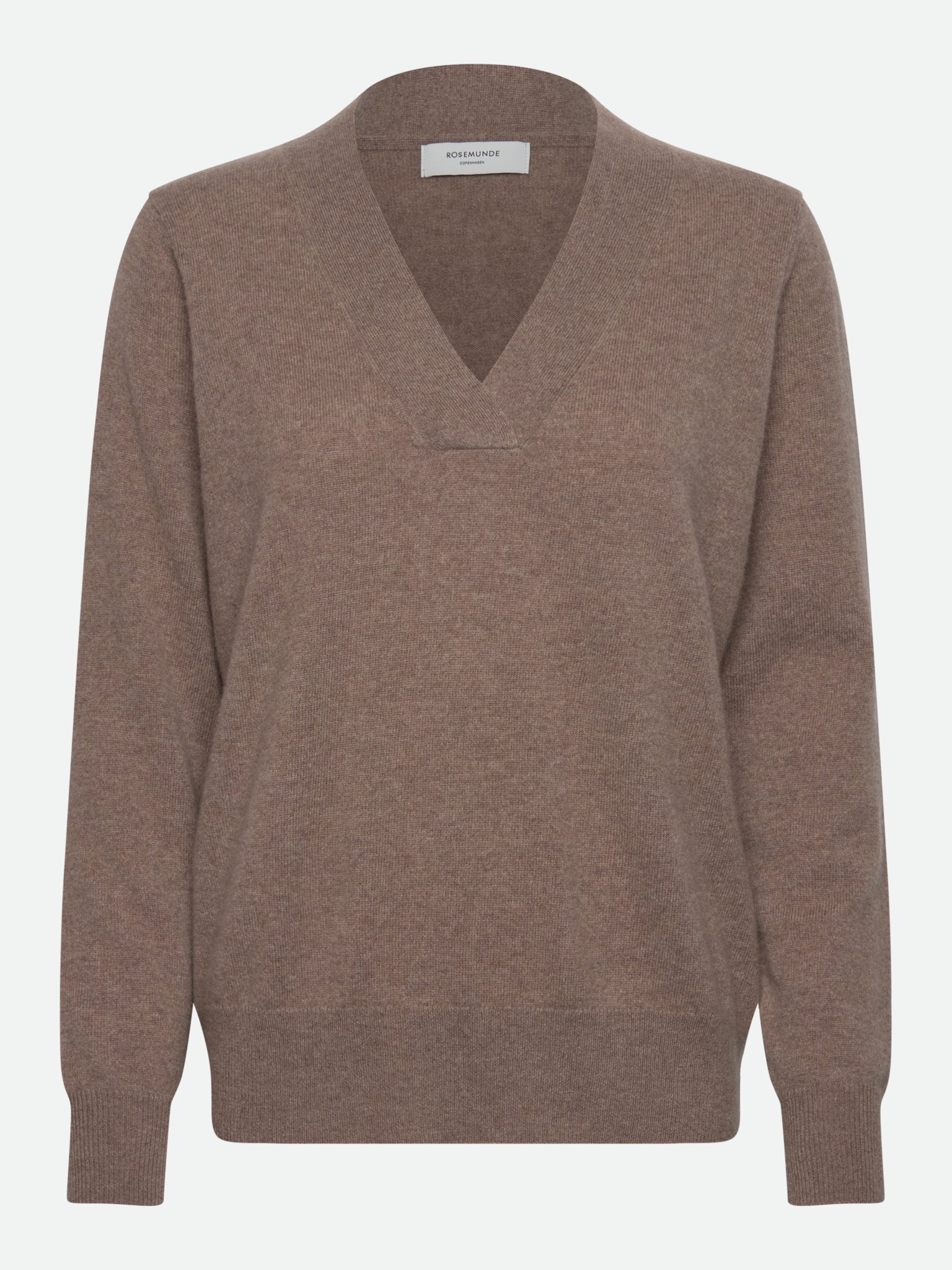 RWCoco Cashmere LS V-neck Pullover PULLOVER Rosemunde Woman XS silver mink melange