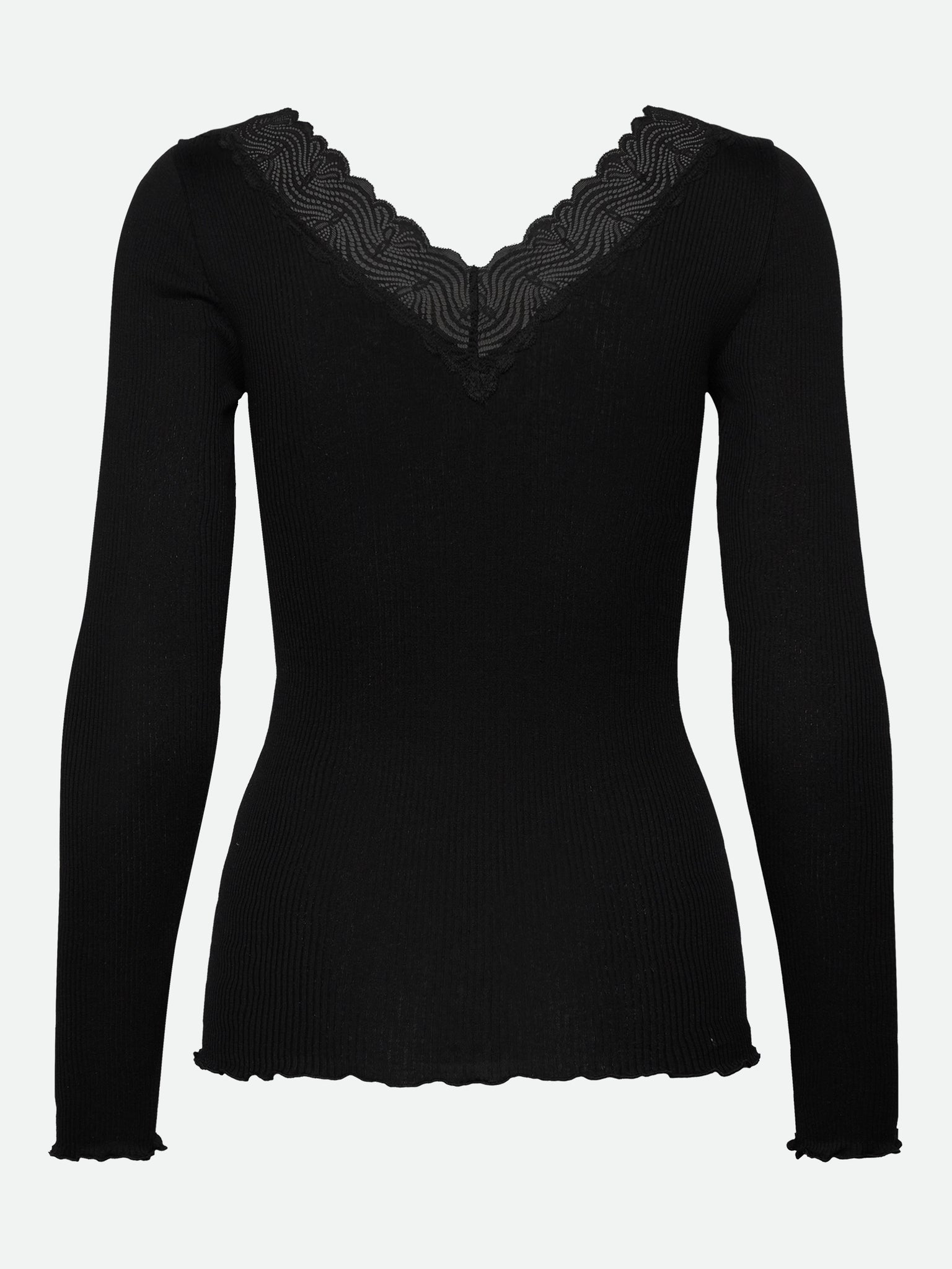 RWBeatha Silk LS V-neck T-shirt T-SHIRT LS Rosemunde