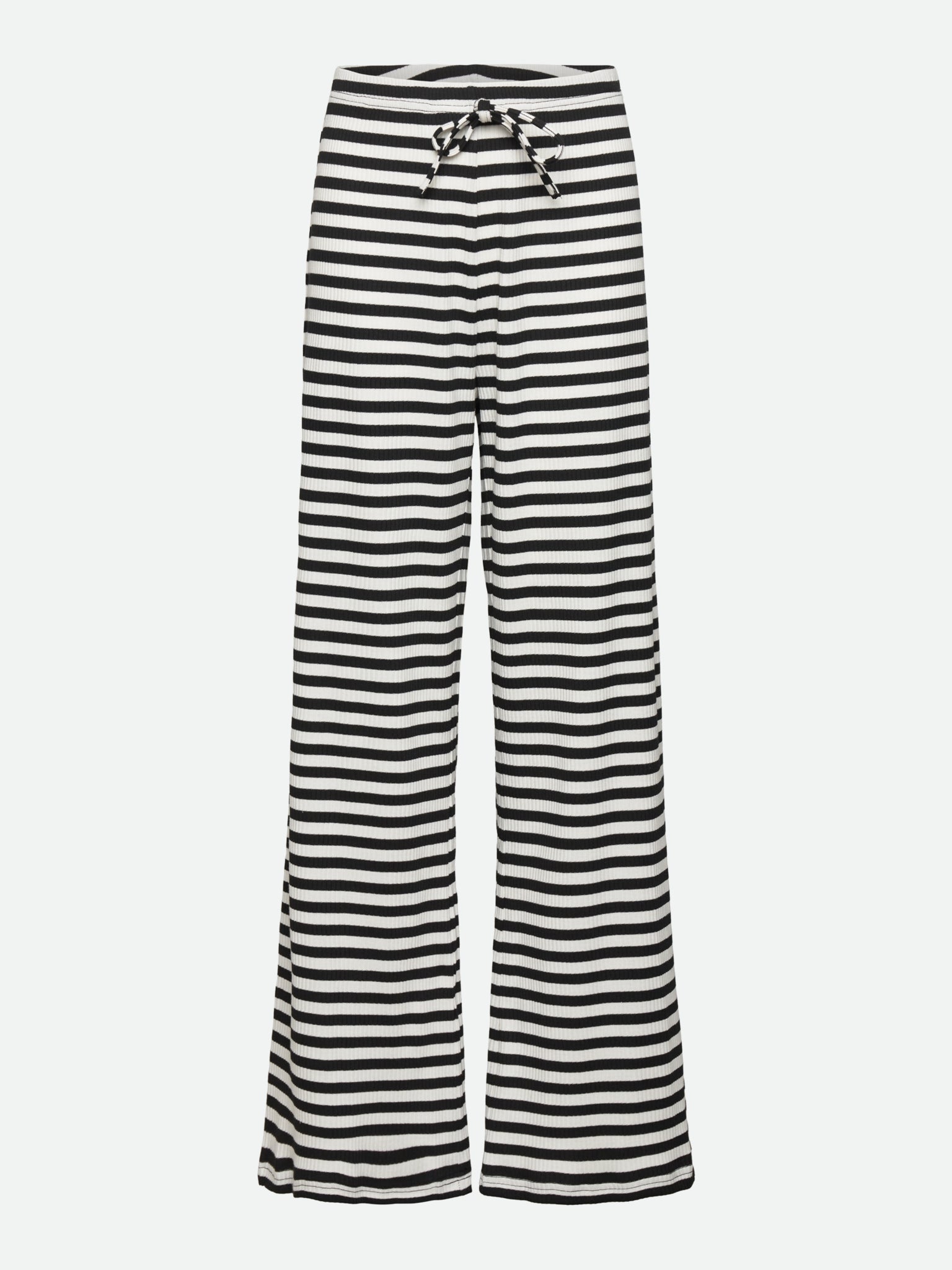 RKIvanna MW Long Trousers TROUSERS Rosemunde Girls 128 black white stripe