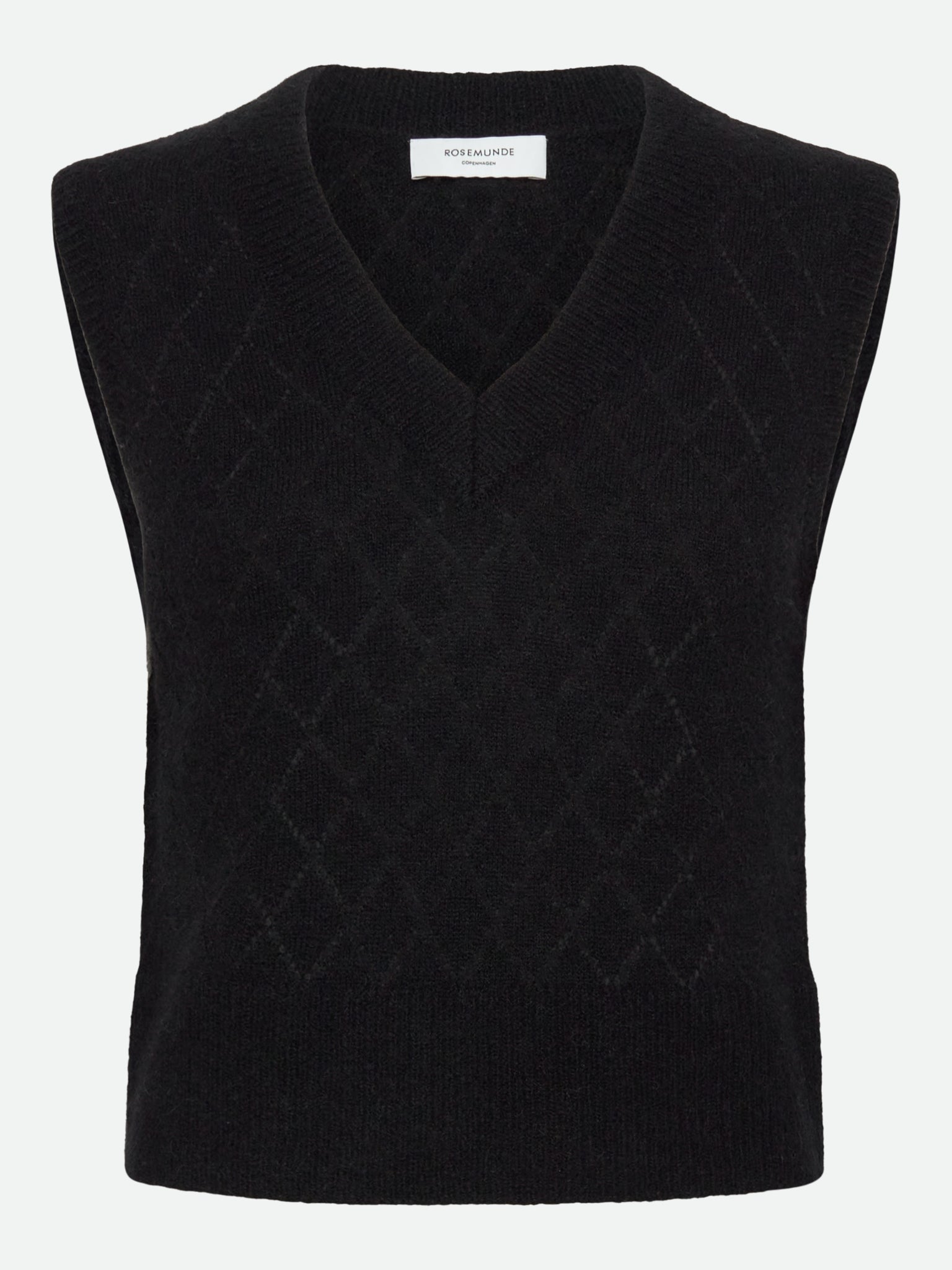 RWAida Alpaca SL V-neck Vest VEST Rosemunde Woman XS black
