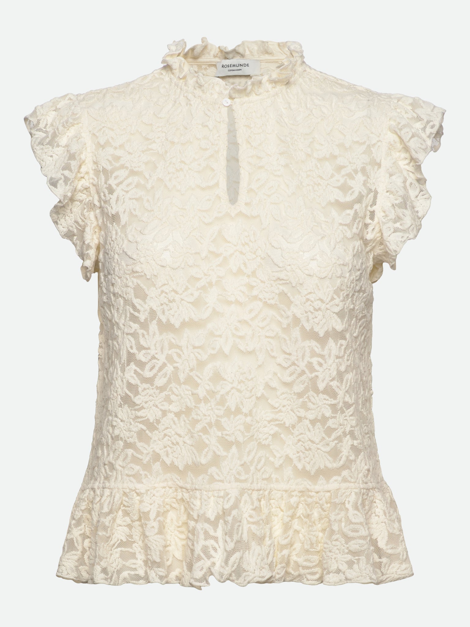 RWDelicia Lace SL Peplum Top TOP Rosemunde Woman XS ivory