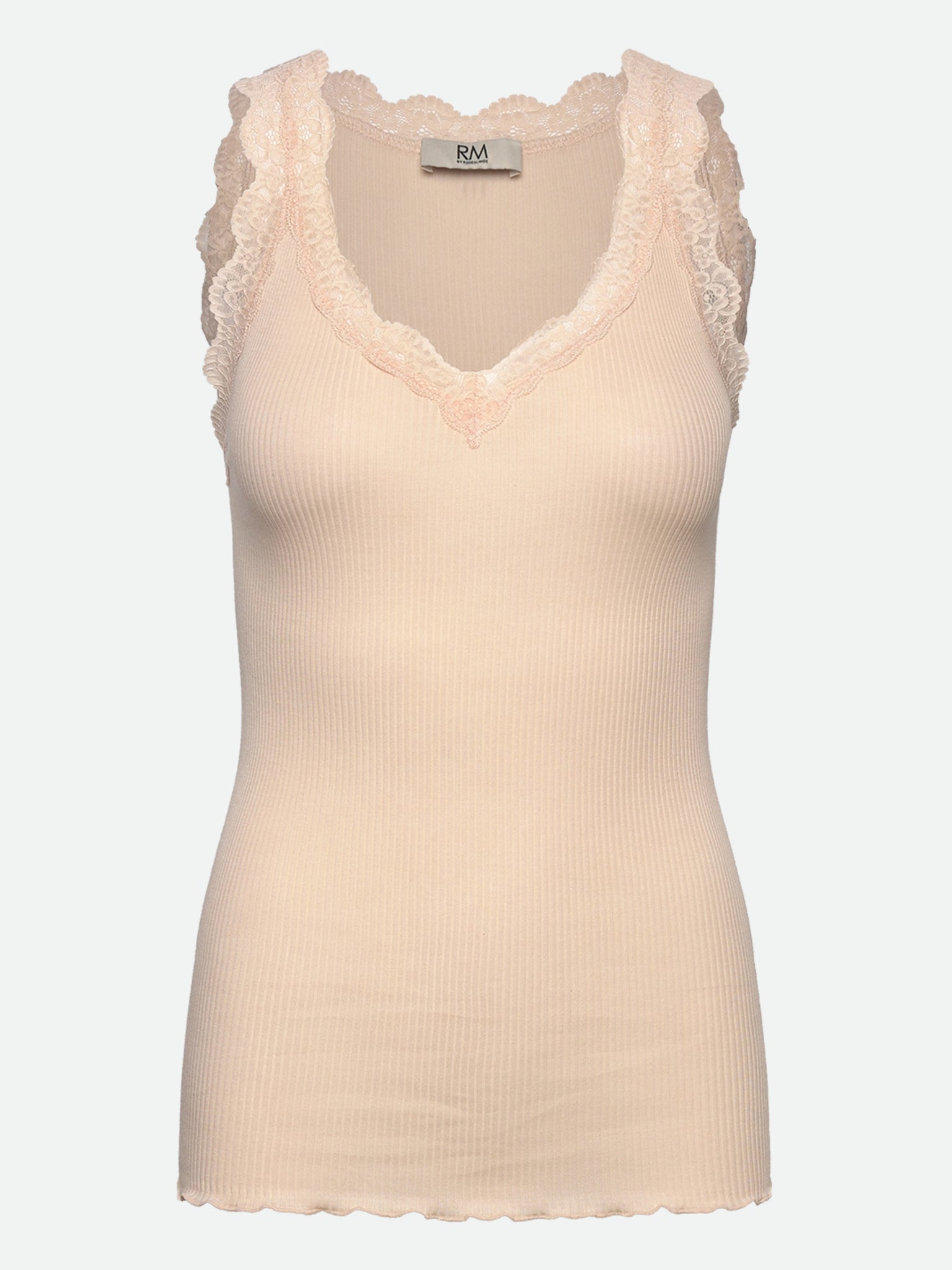 RMWBalta Modal Lace SL V-neck Top TOP Rosemunde Woman S sheer bliss