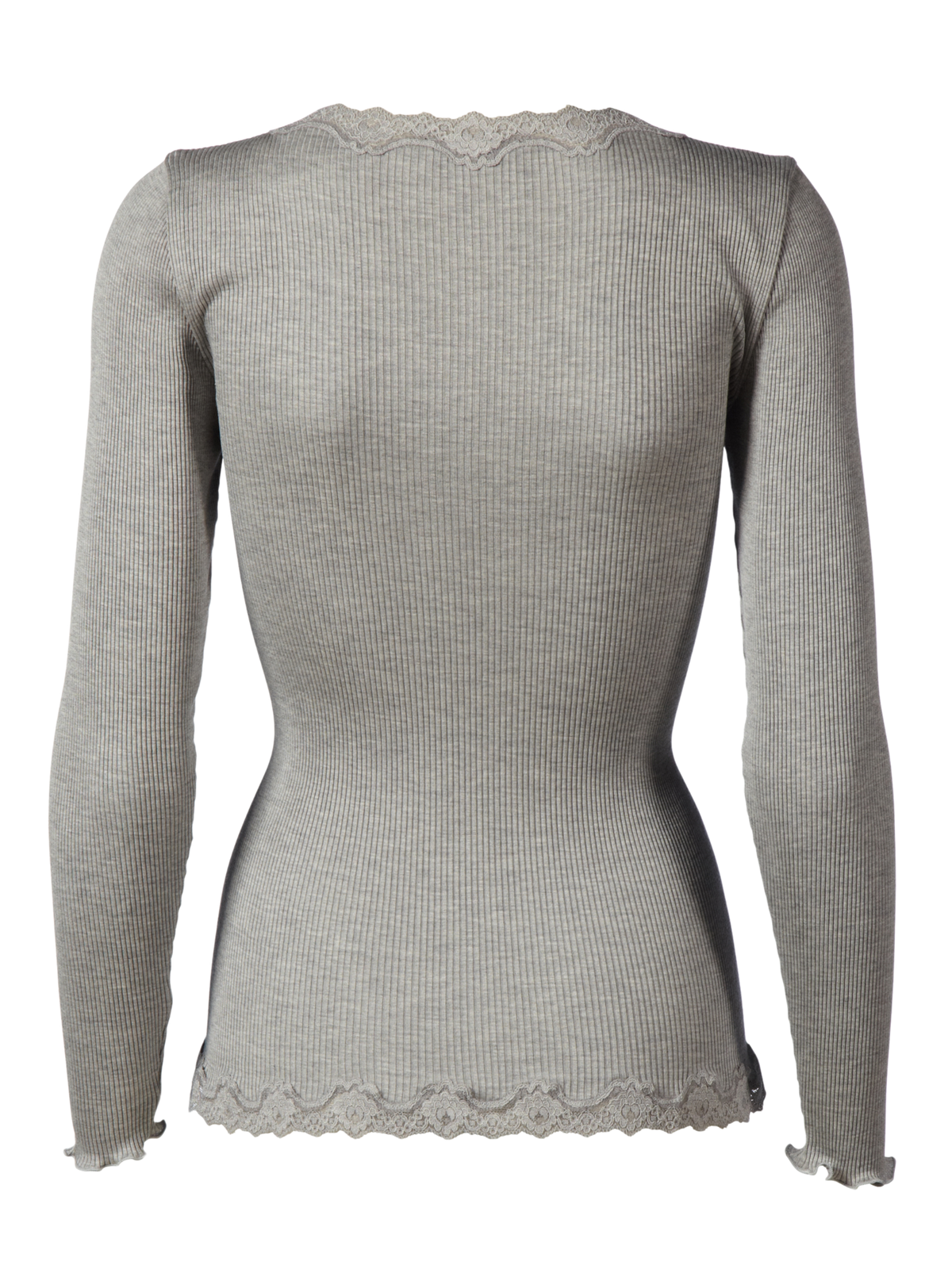 RWBabette Silk Long Sleeve V-neck Lace Cardigan CARDIGAN Rosemunde Woman