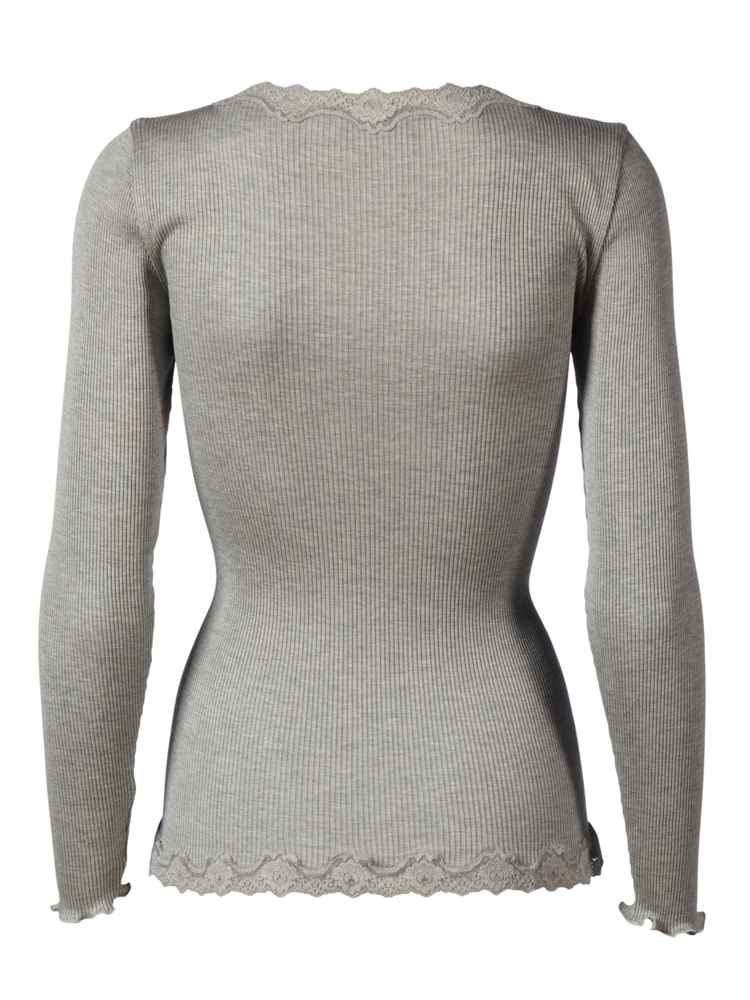 RWBabette Silk LS V-neck Lace Strickjacke