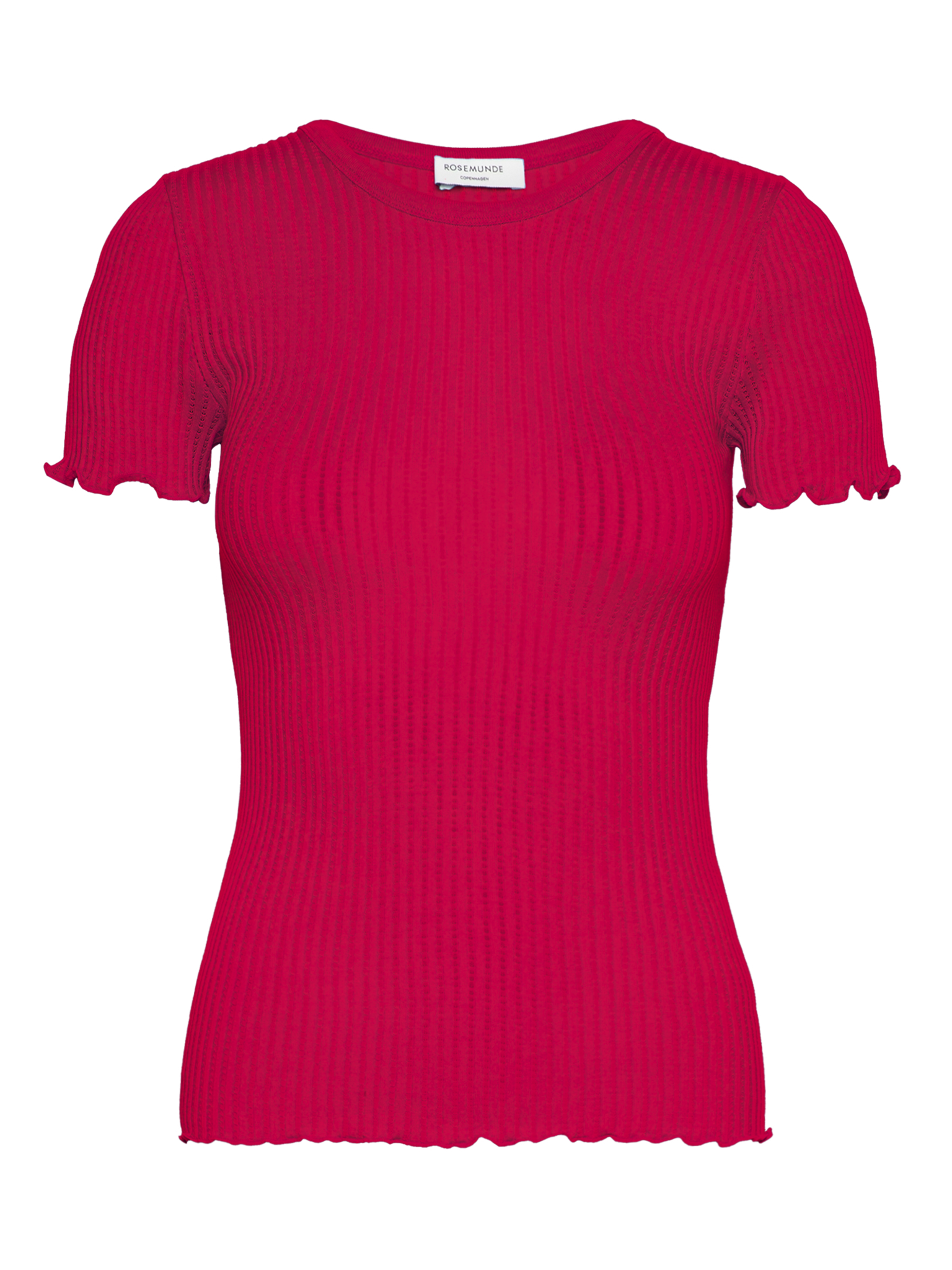 RWBelize Silk SS T-shirt T-shirt Rosemunde Woman XS crimson